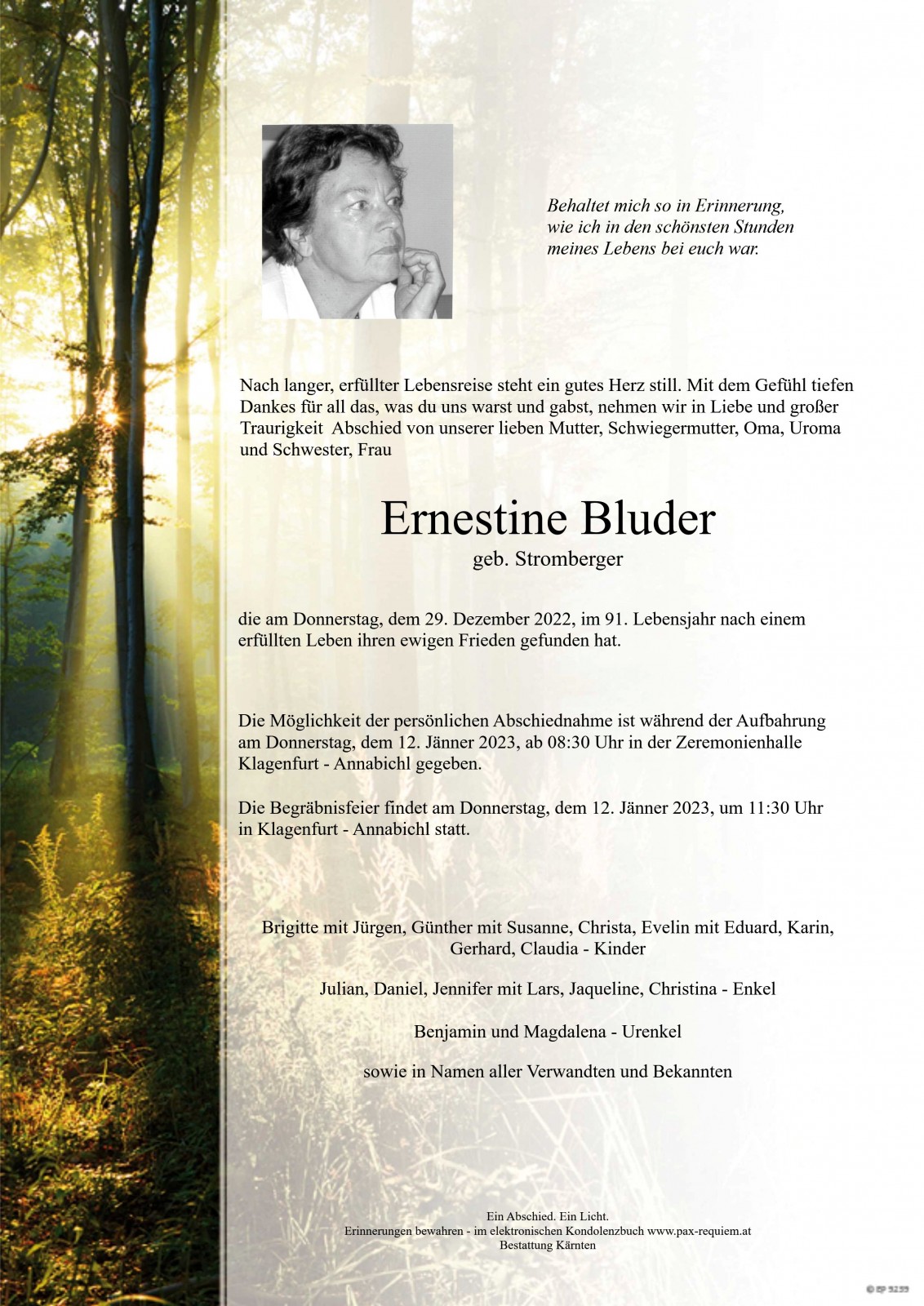 Parte Ernestine Bluder