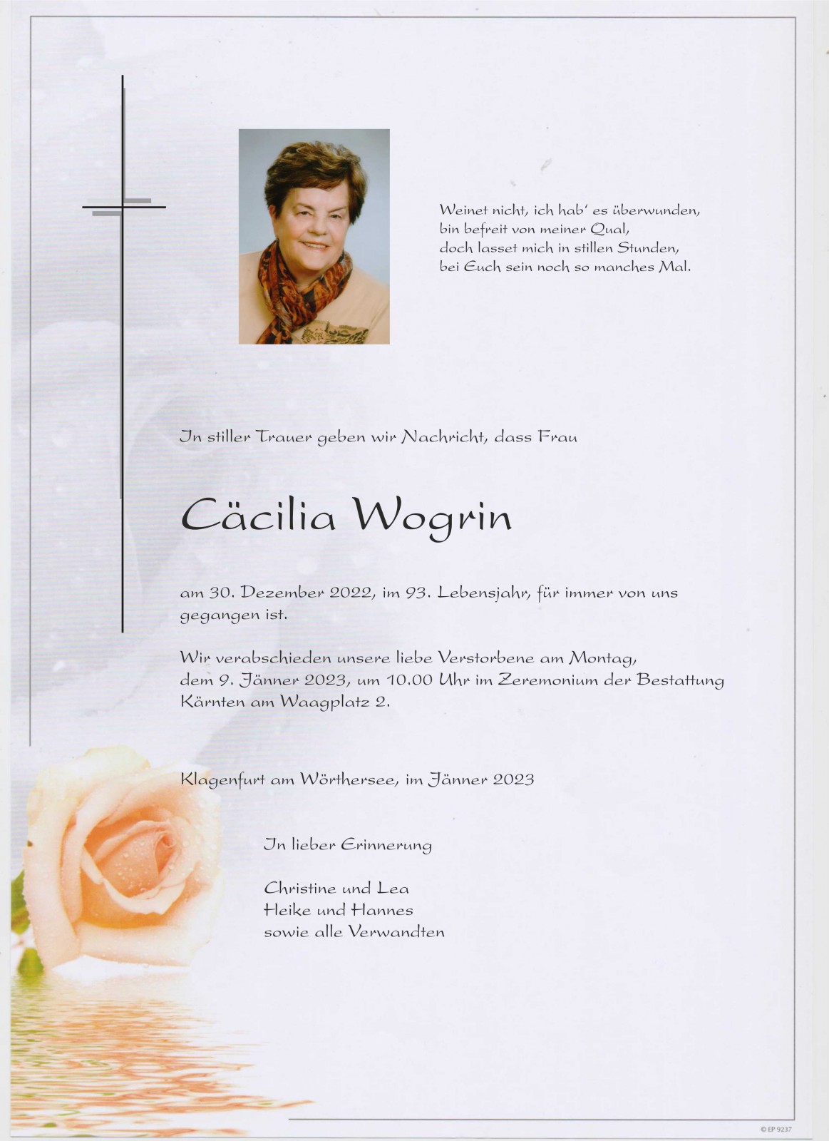 Parte Cäcilia Wogrin