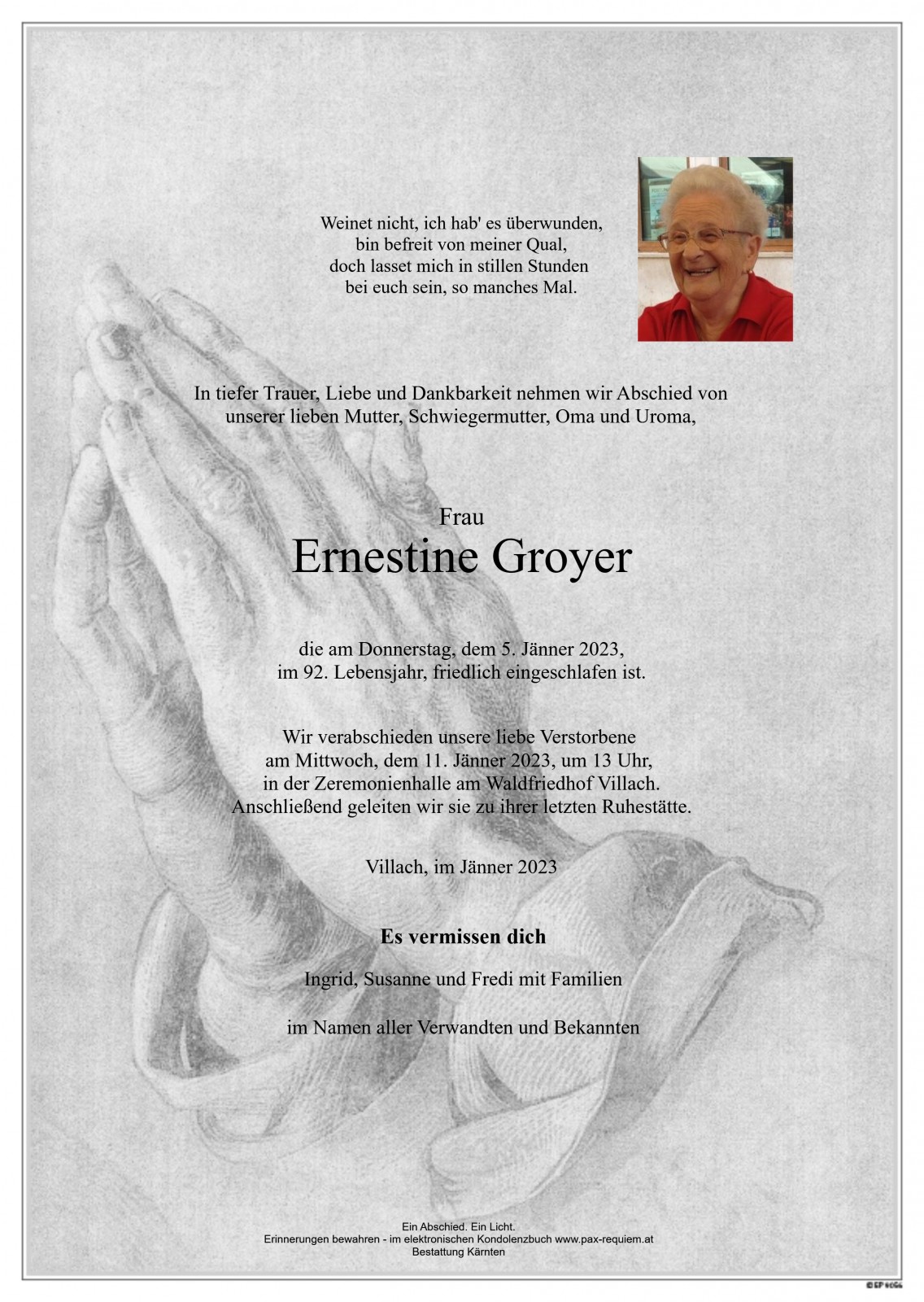 Parte Ernestine Groyer