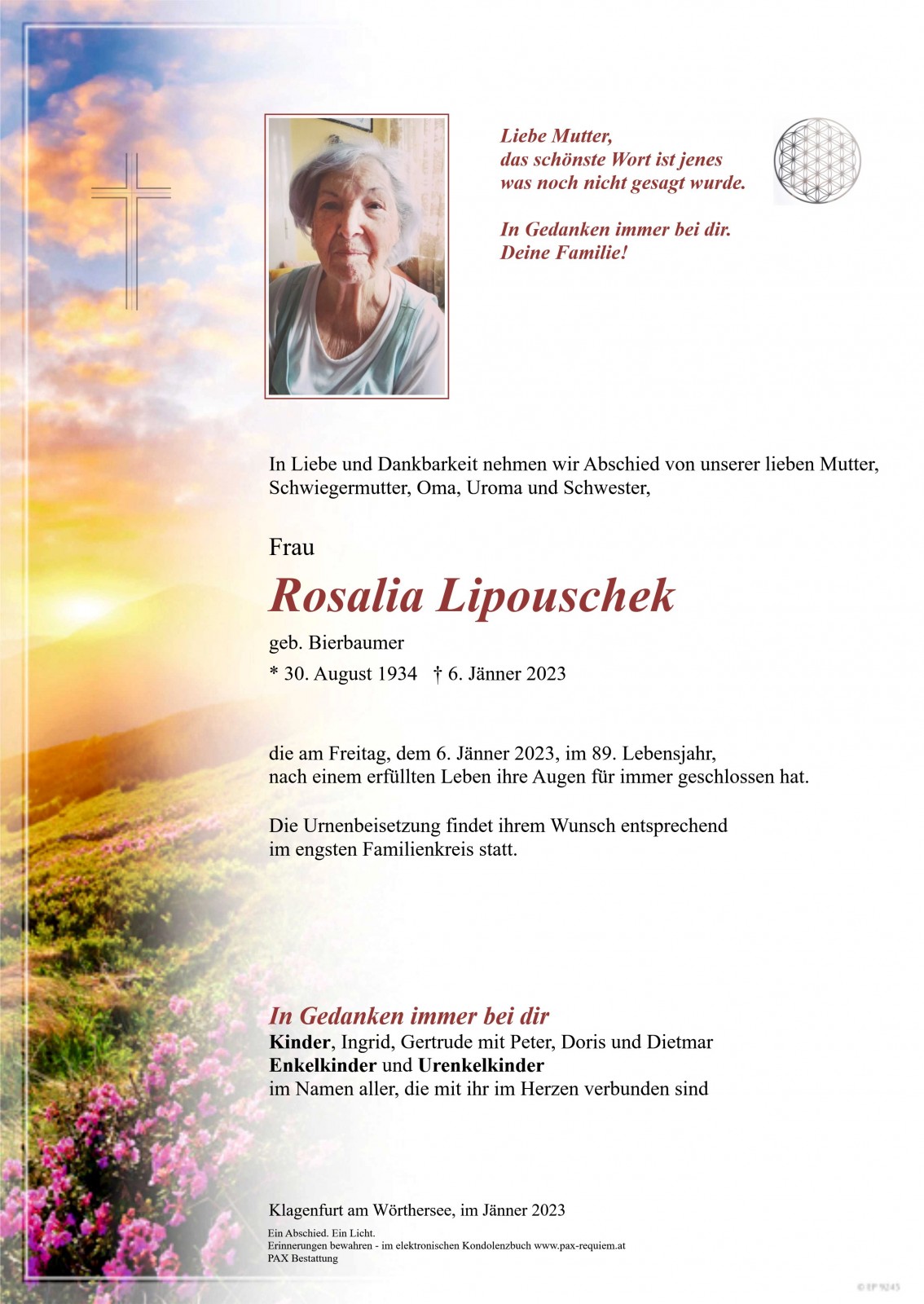 Parte Rosalia Lipouschek