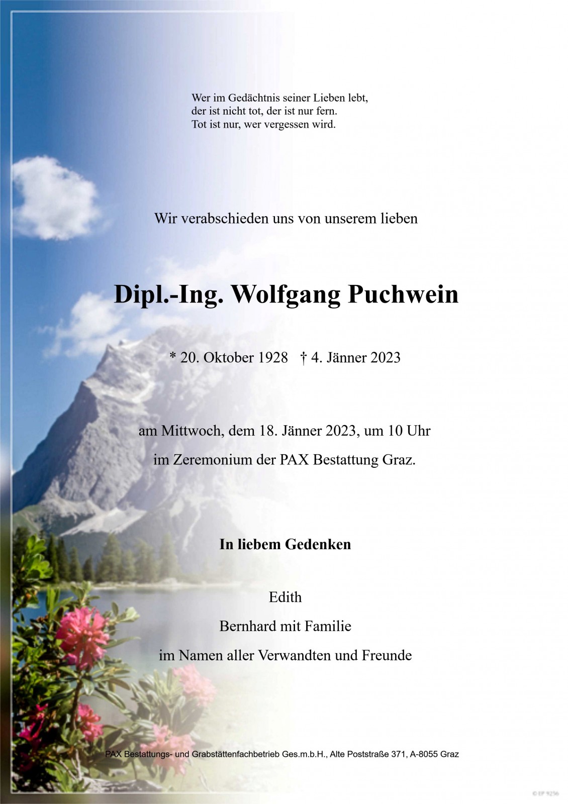 Parte Dipl.-Ing. Wolfgang Puchwein