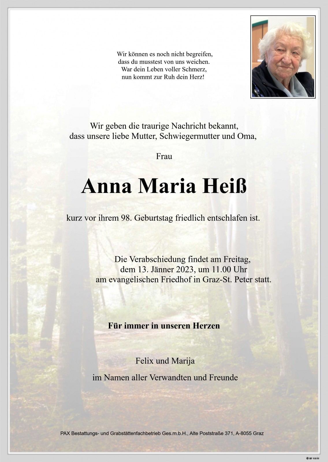 Parte Anna Maria Heiß