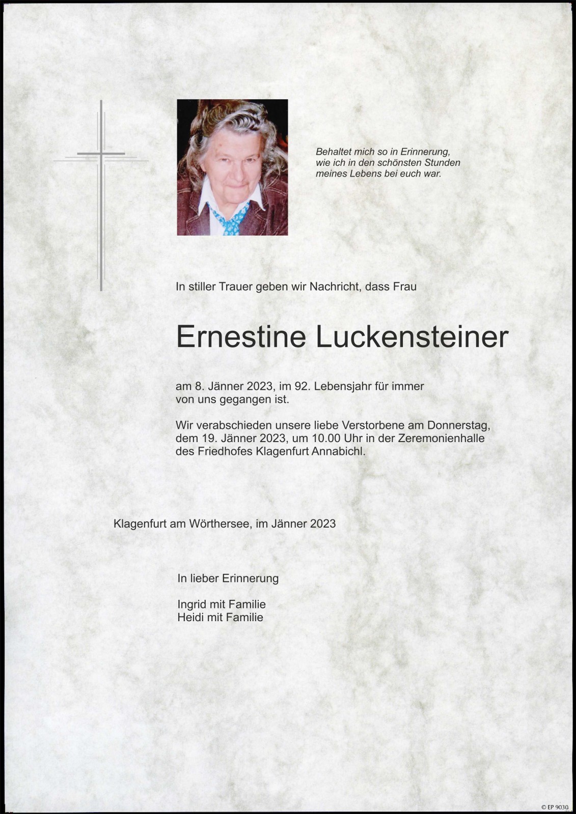 Parte Ernestine Luckensteiner