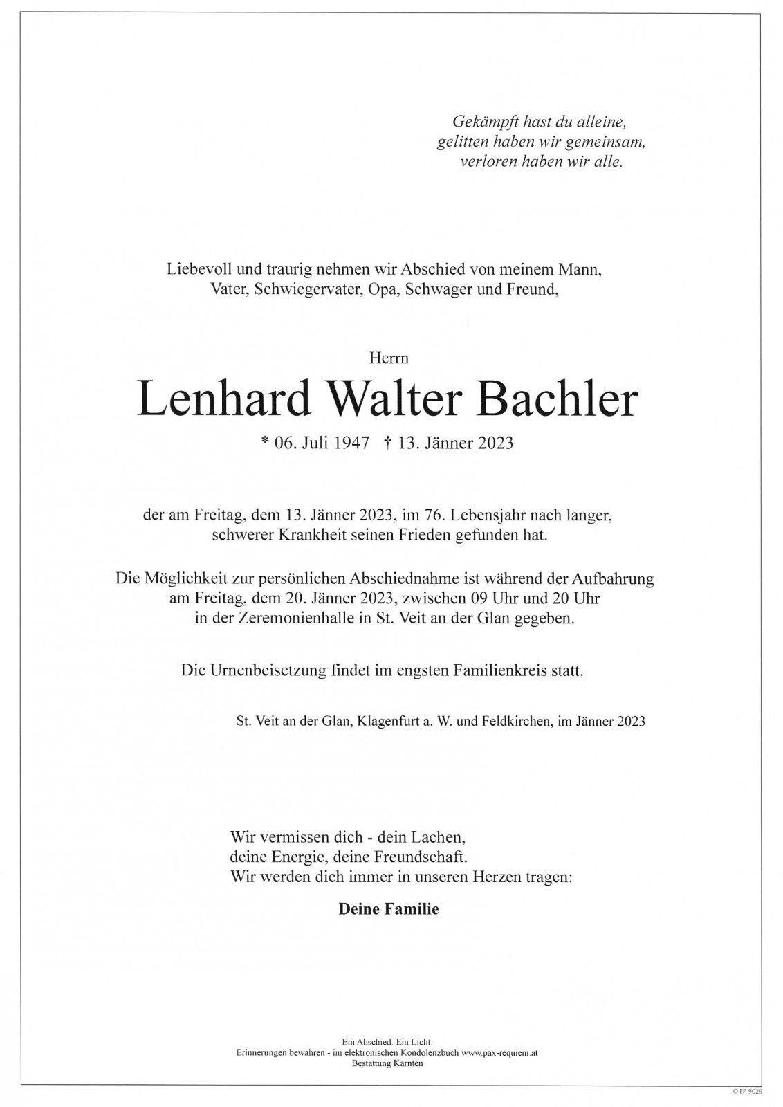 Parte Lenhard Walter Bachler