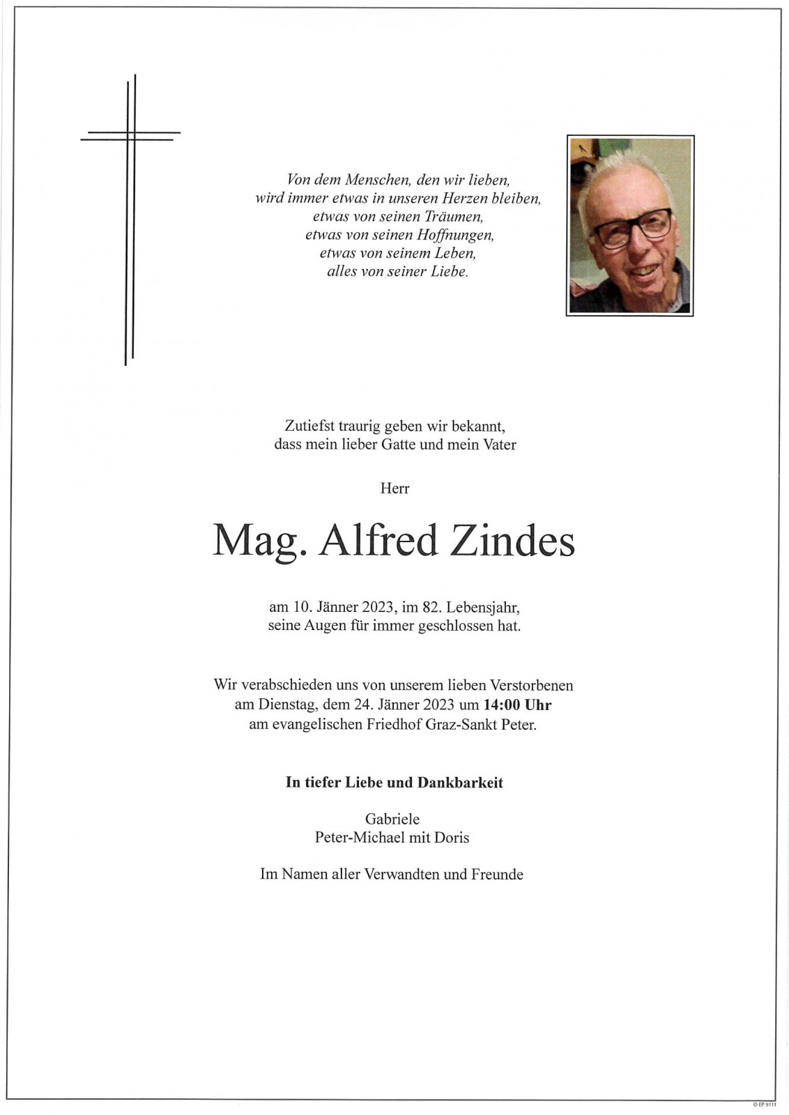 Parte Mag. Alfred Zindes