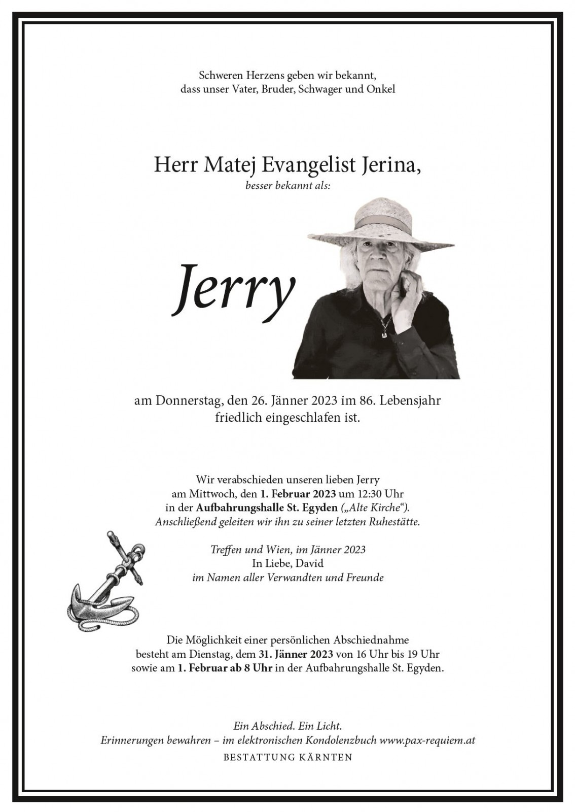 Parte Matej  Evangelist "Jerry" Jerina