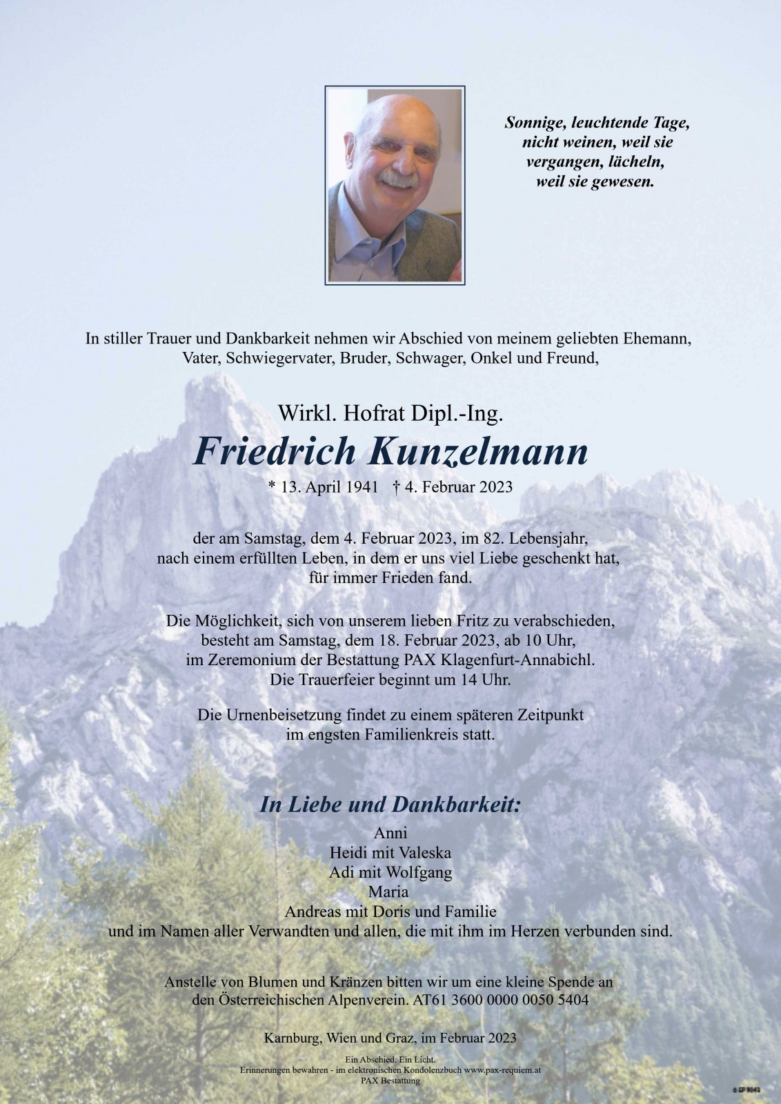 Parte Dipl.-Ing. Friedrich Kunzelmann