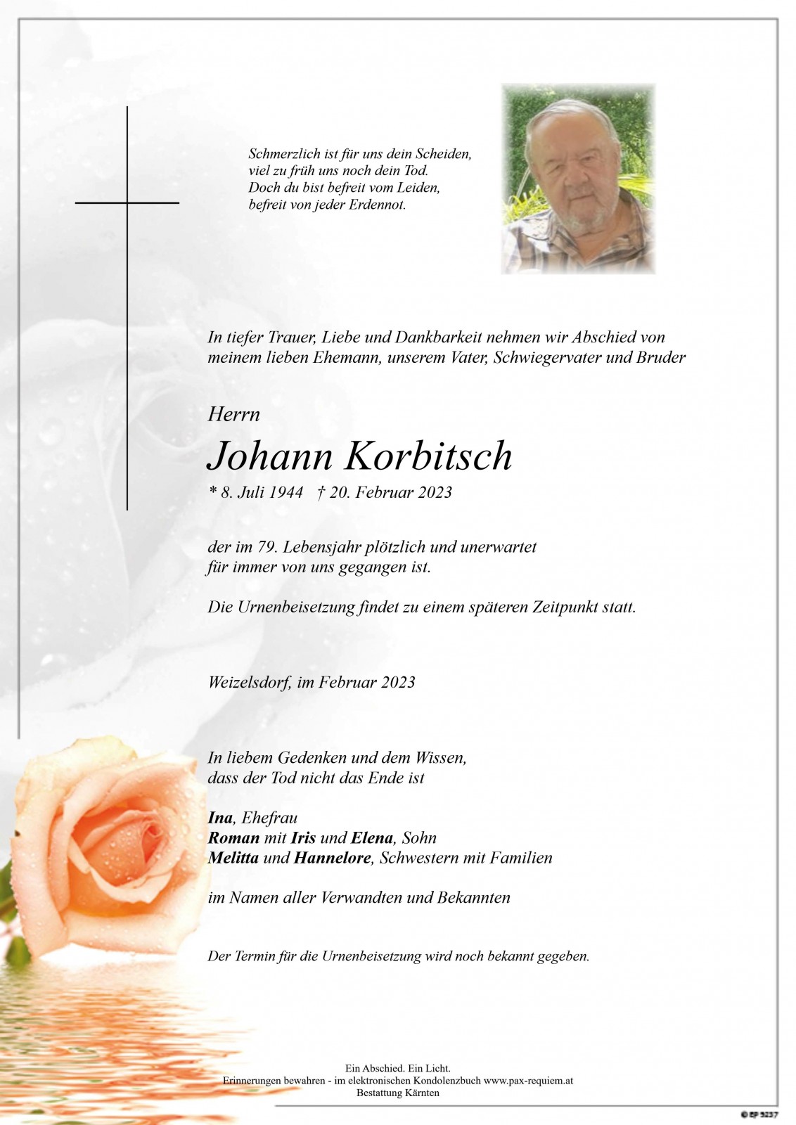 Parte Johann Korbitsch