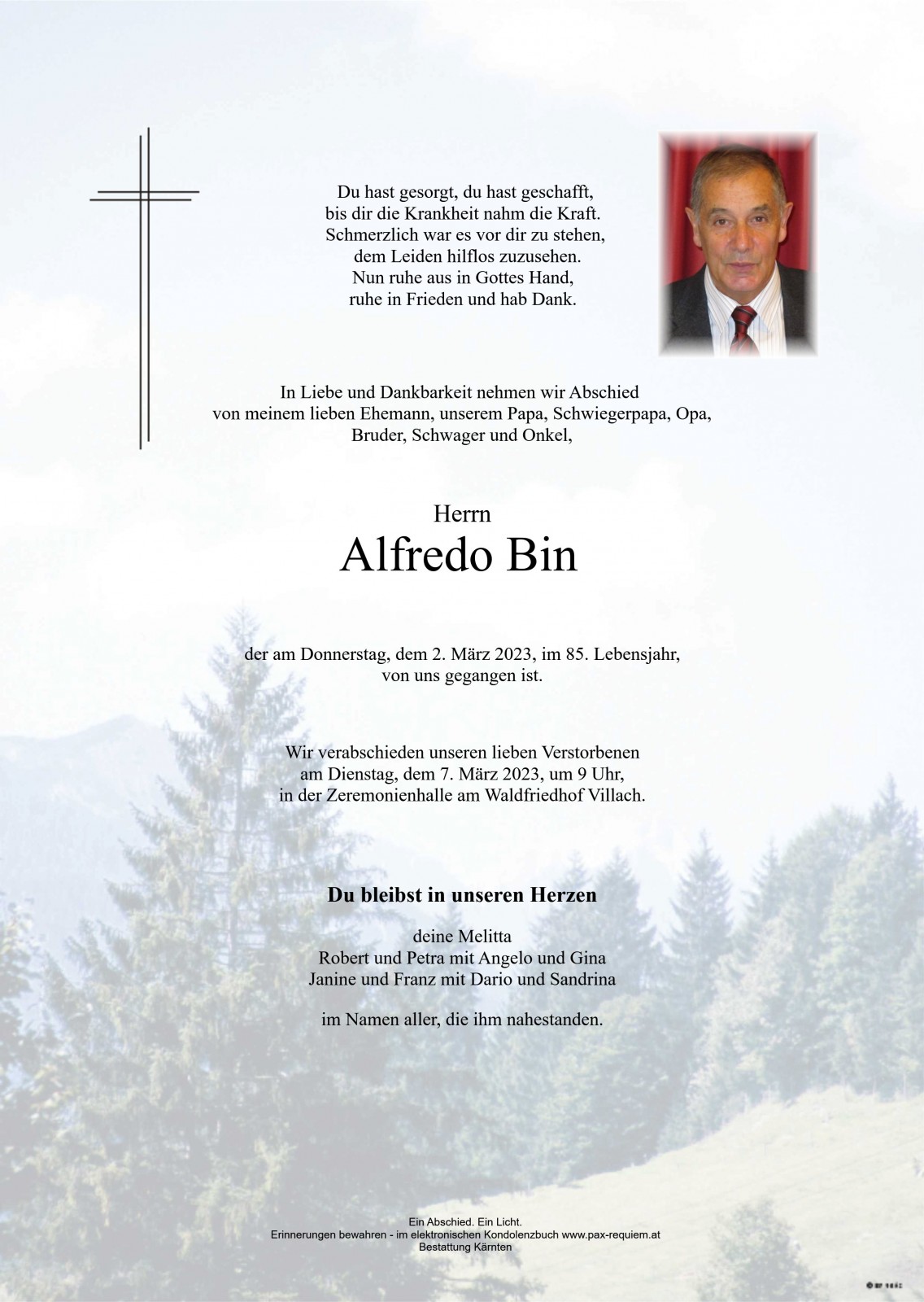 Parte Alfredo Bin