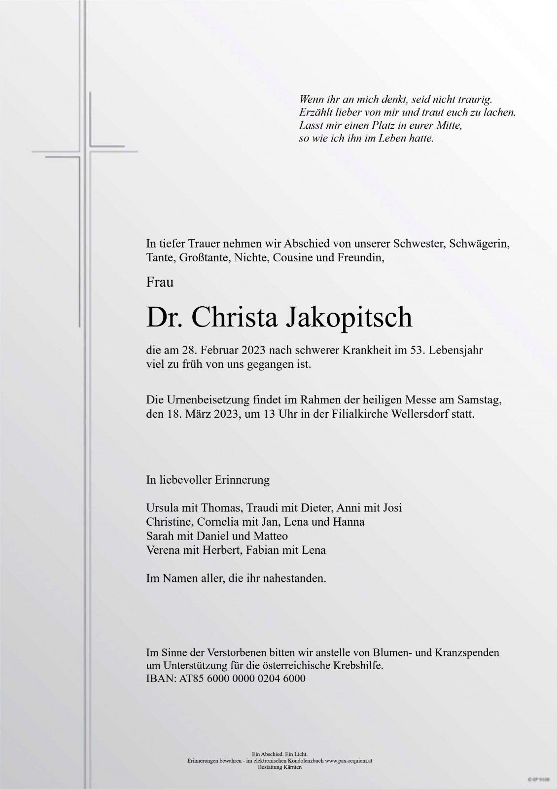 Parte Dr. Christa Jakopitsch