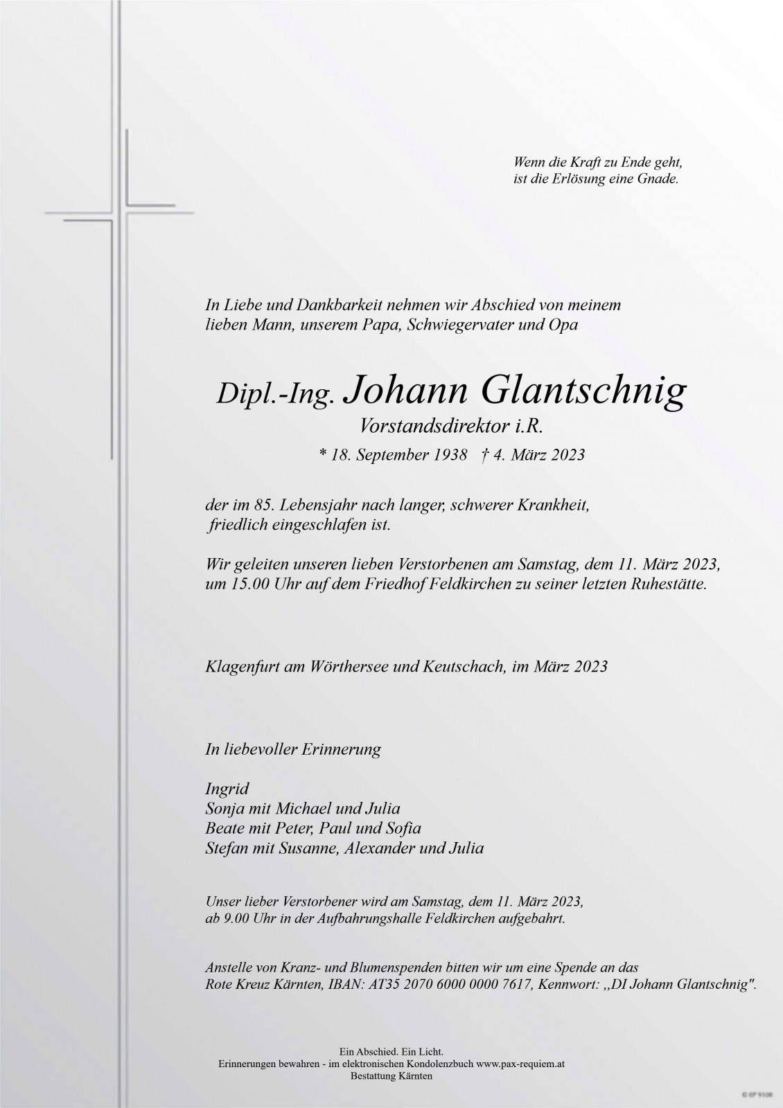 Parte DI Johann Glantschnig