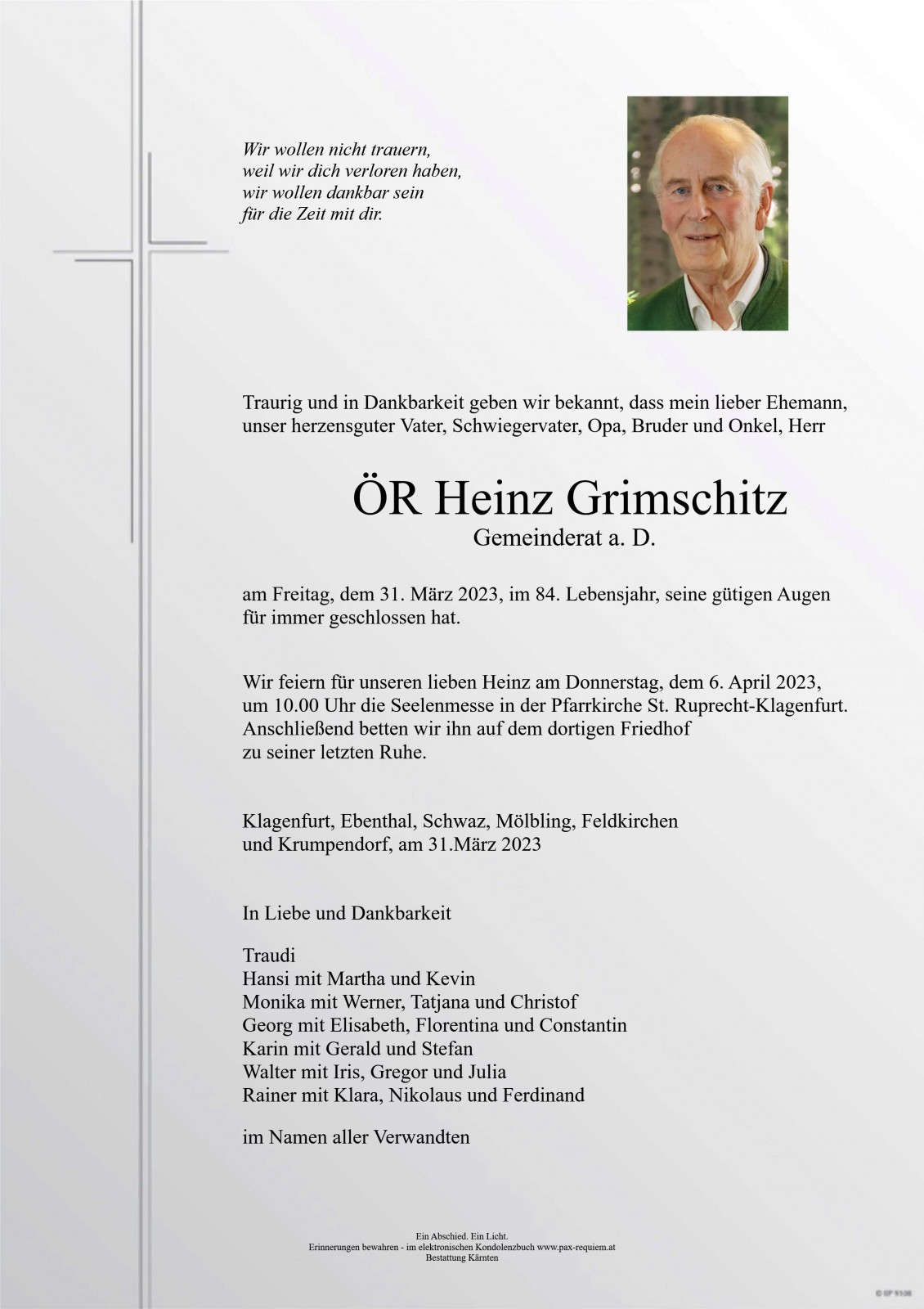 Parte ÖR Heinz Grimschitz