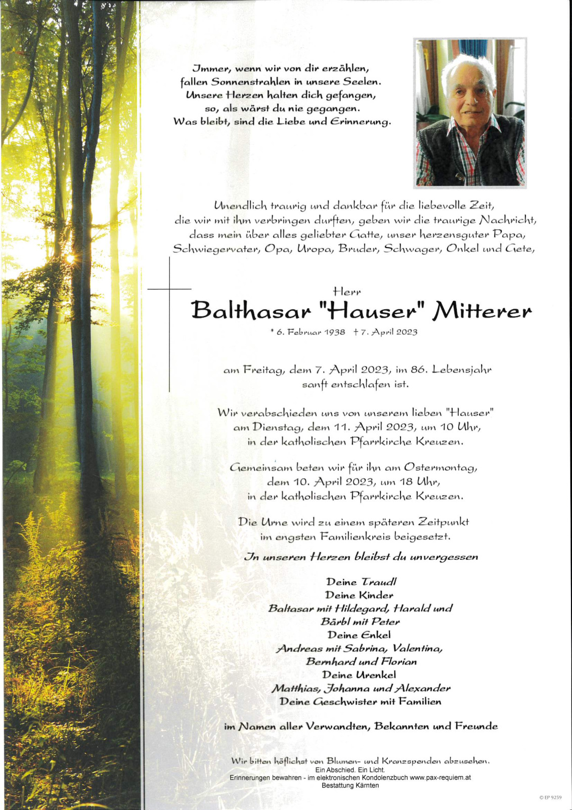 Parte Balthasar "Hauser" Mitterer