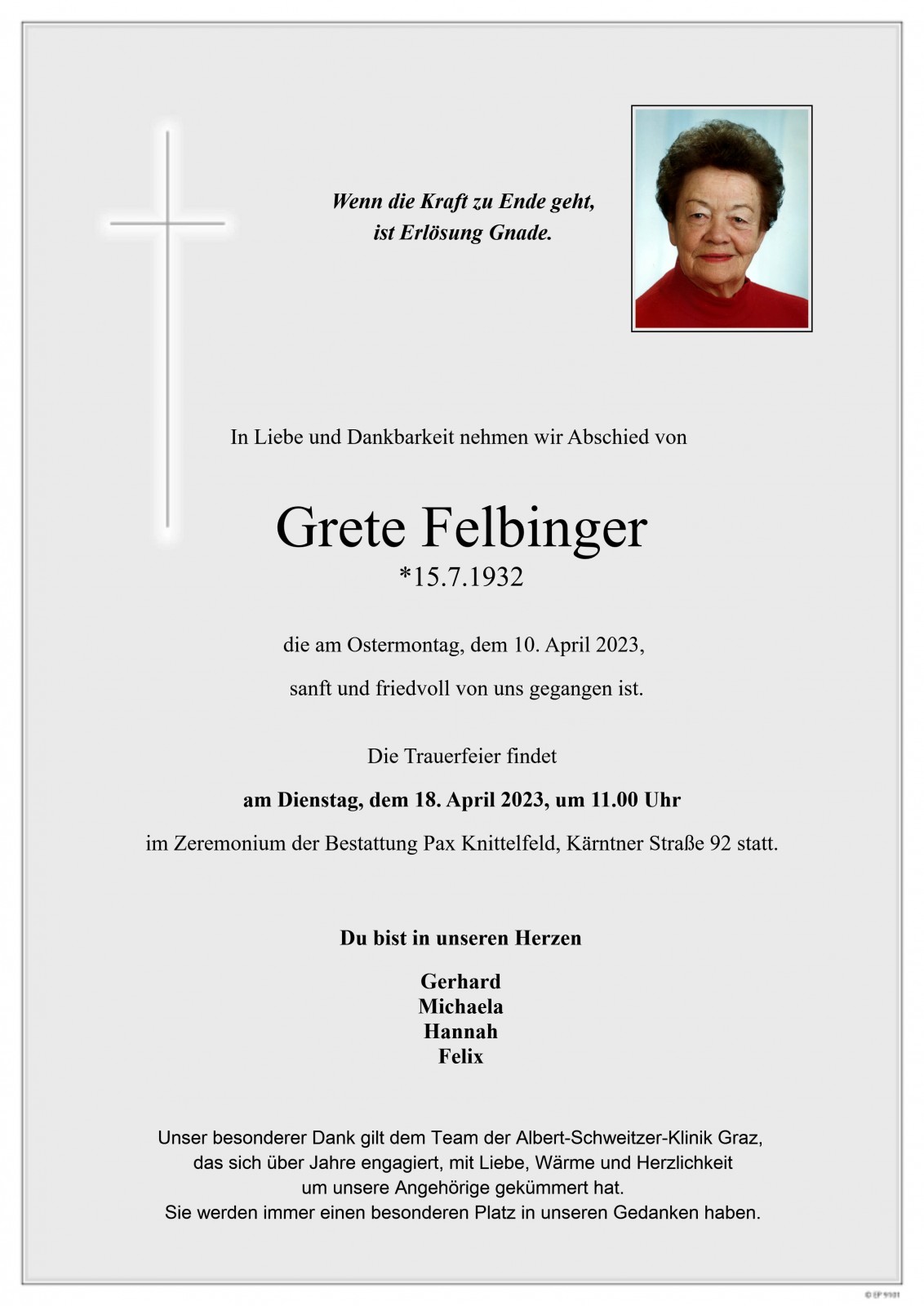 Parte Grete Felbinger