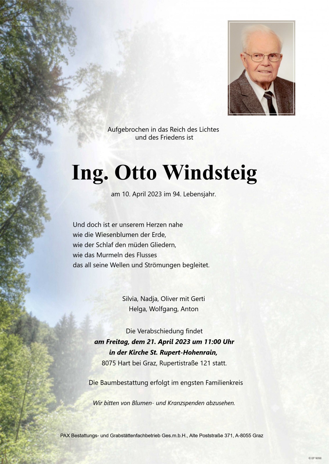 Parte Ing. Otto Windsteig