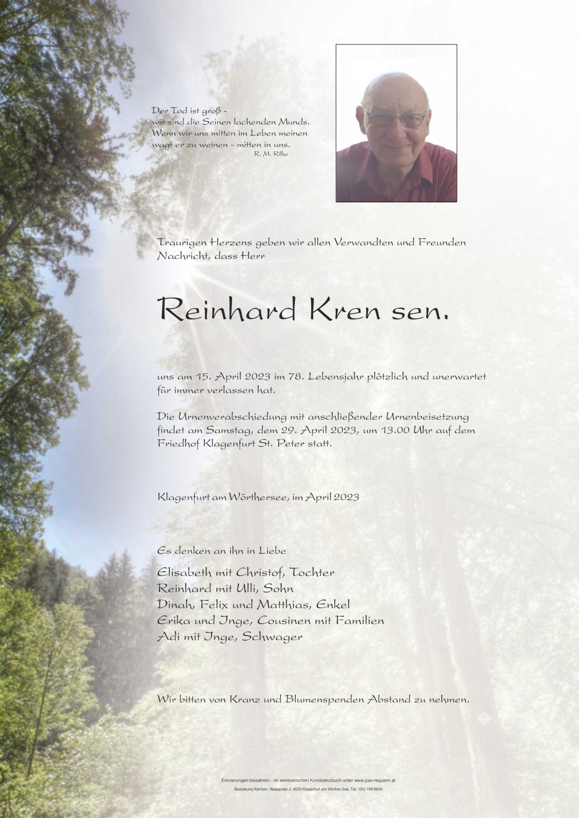 Parte Reinhard Kren sen.