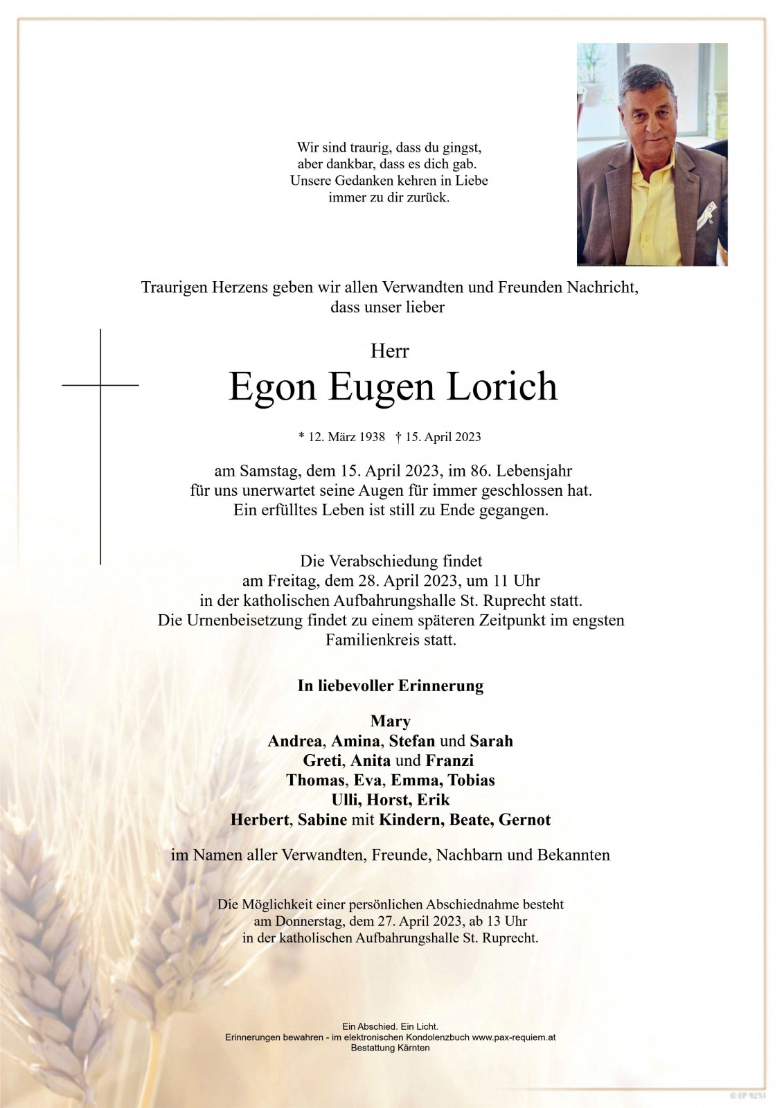 Parte Egon Eugen Lorich