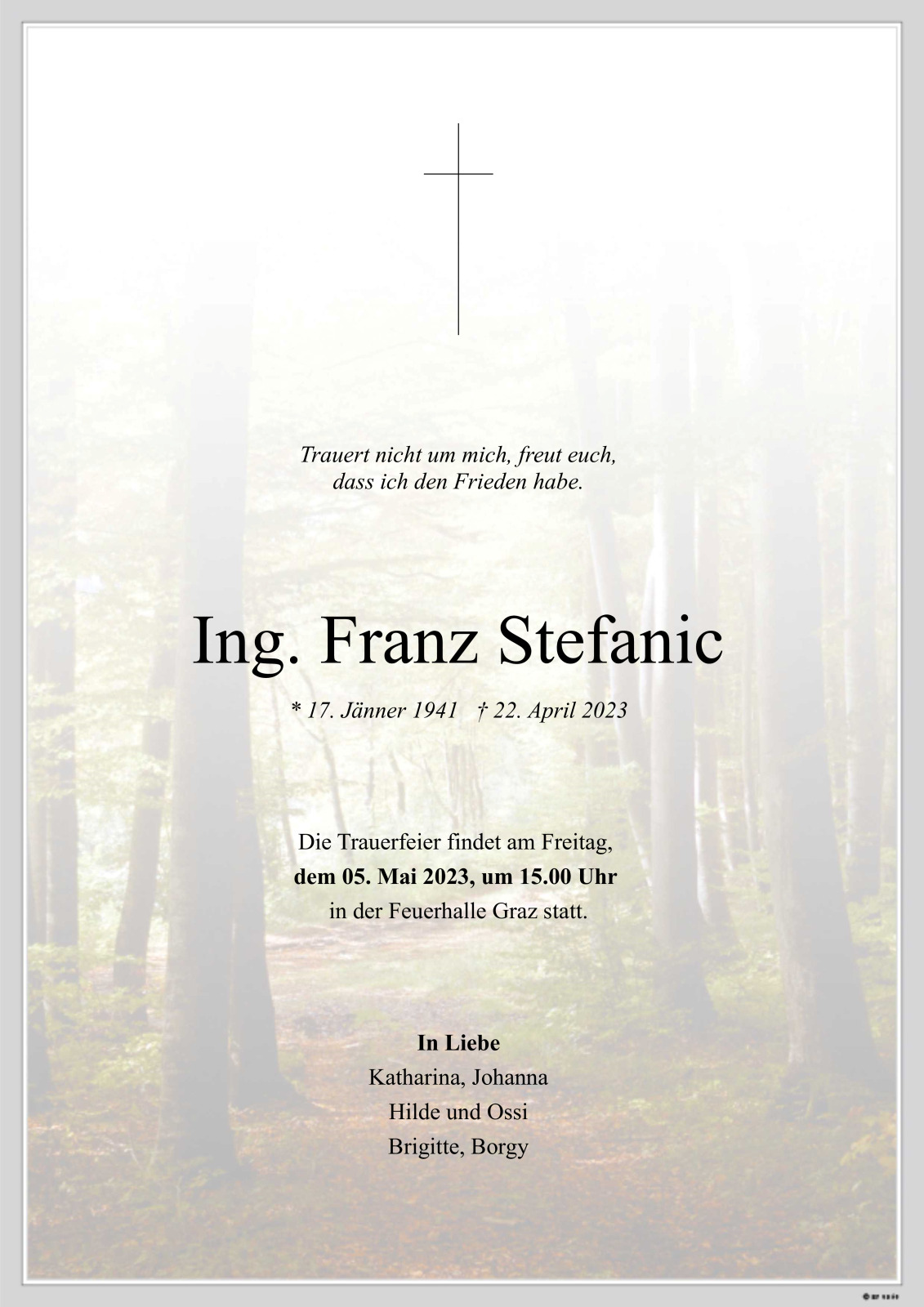 Parte Ing. Franz Stefanic