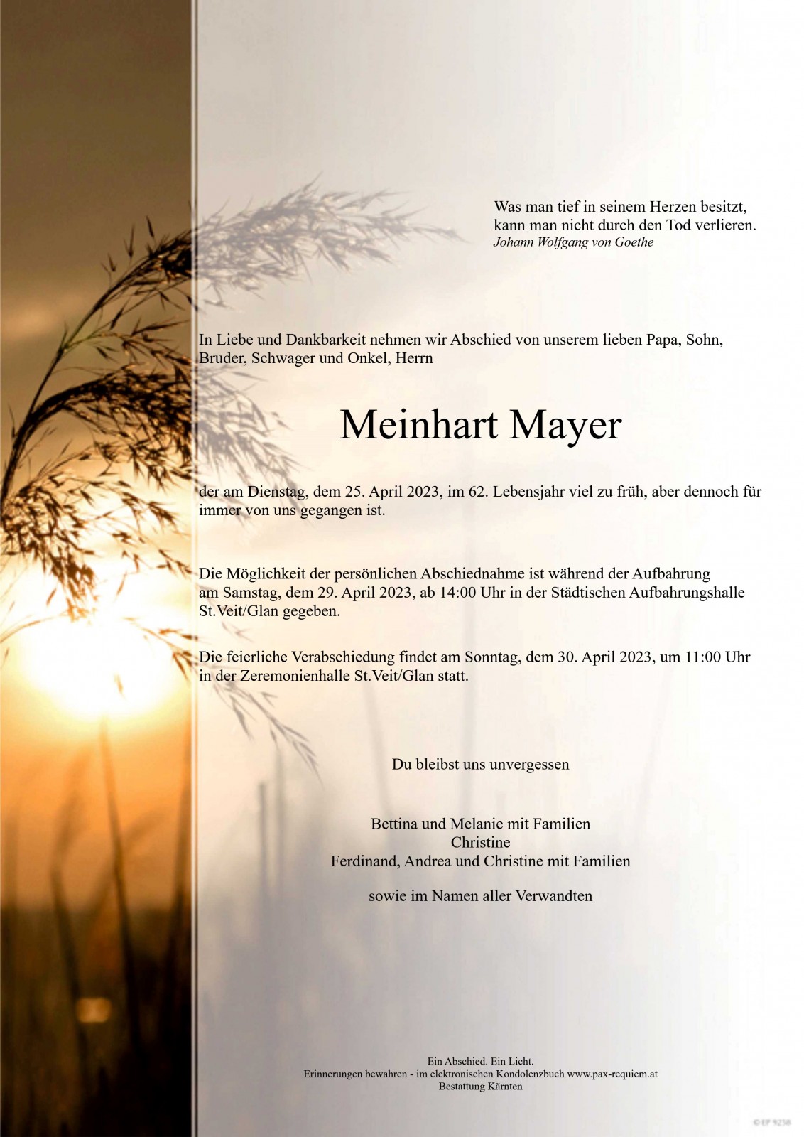 Parte Meinhart Mayer