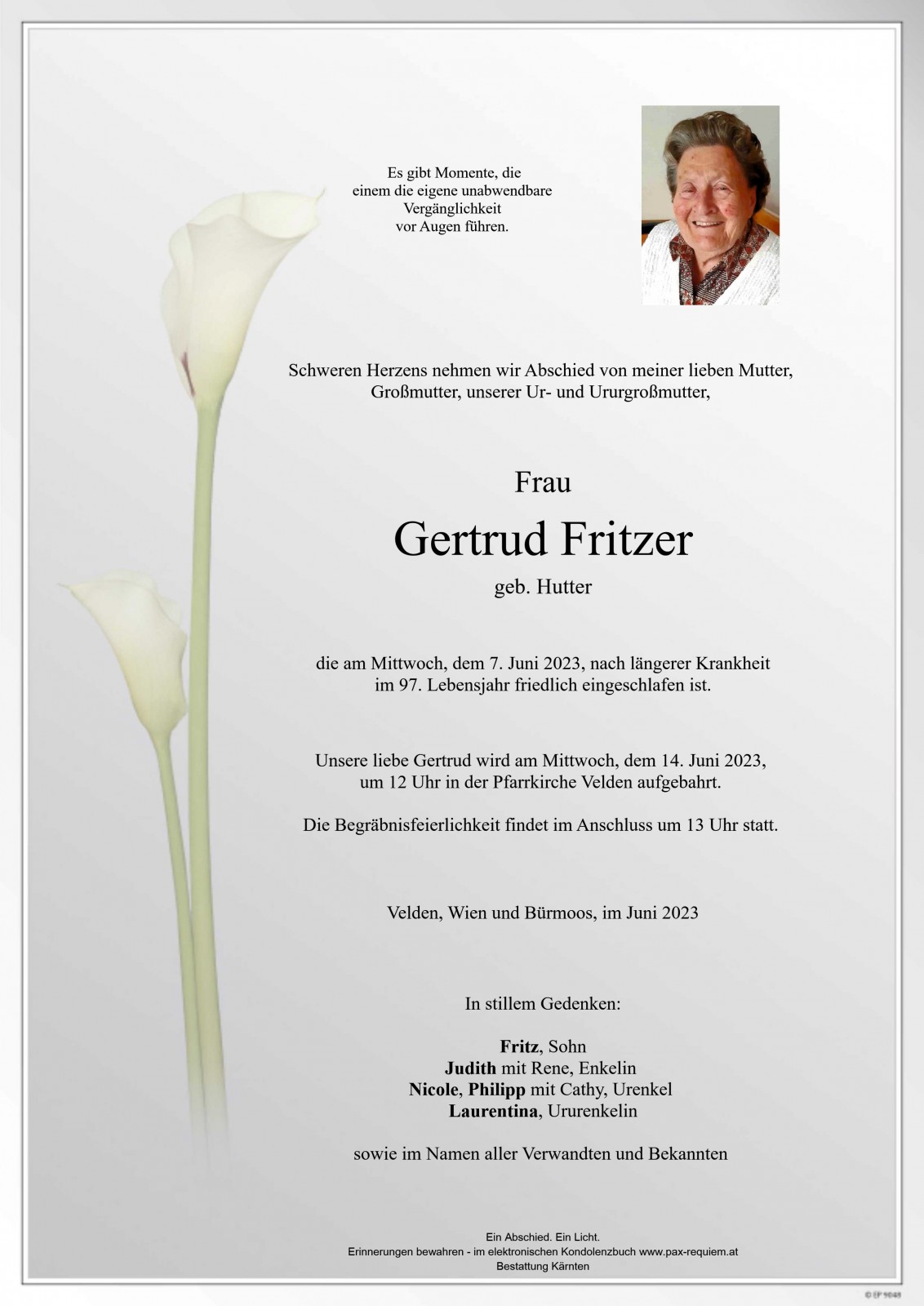 Parte Gertrud  Fritzer