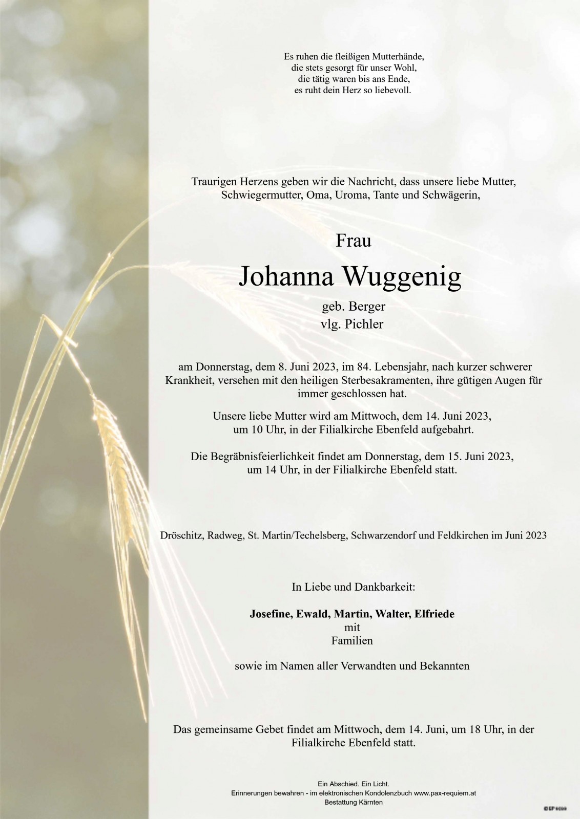 Parte Johanna Wuggenig