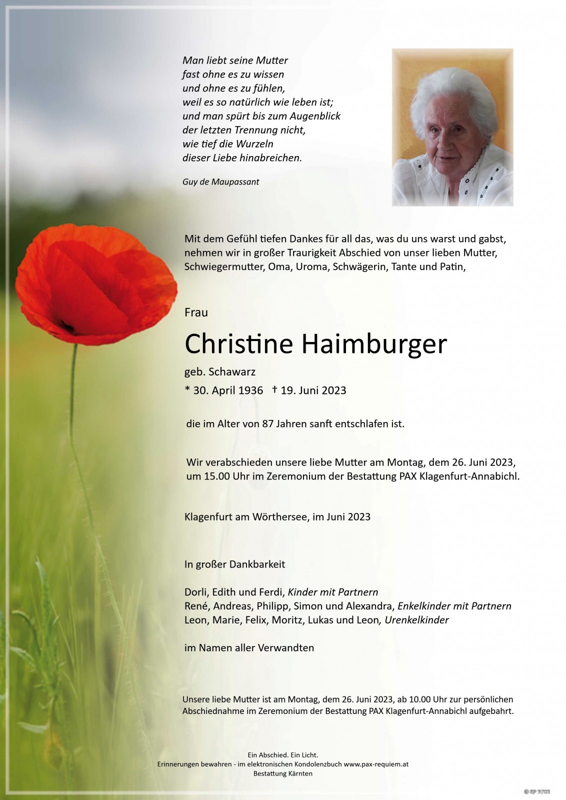 Parte Christine Haimburger