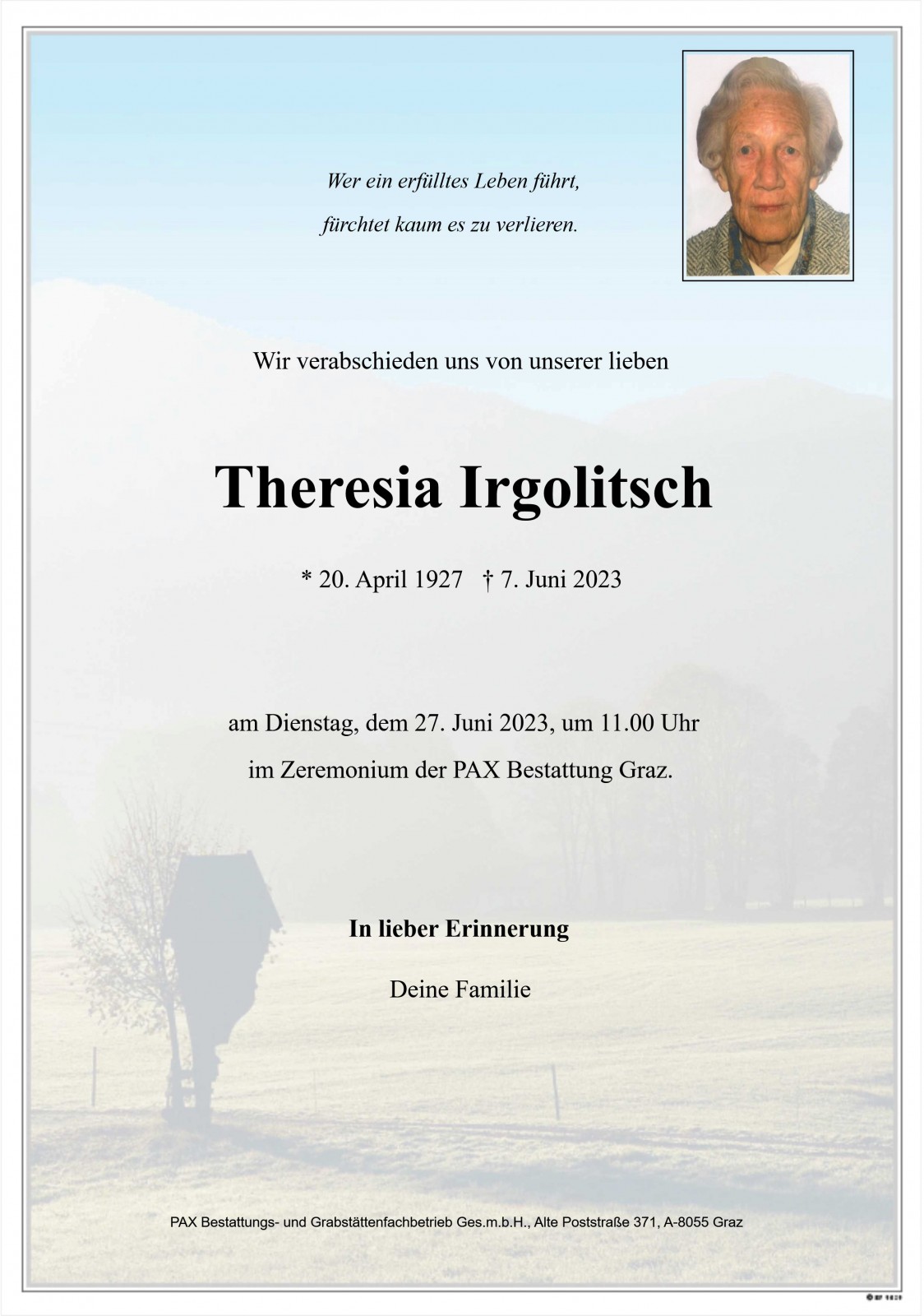 Parte Theresia Irgolitsch