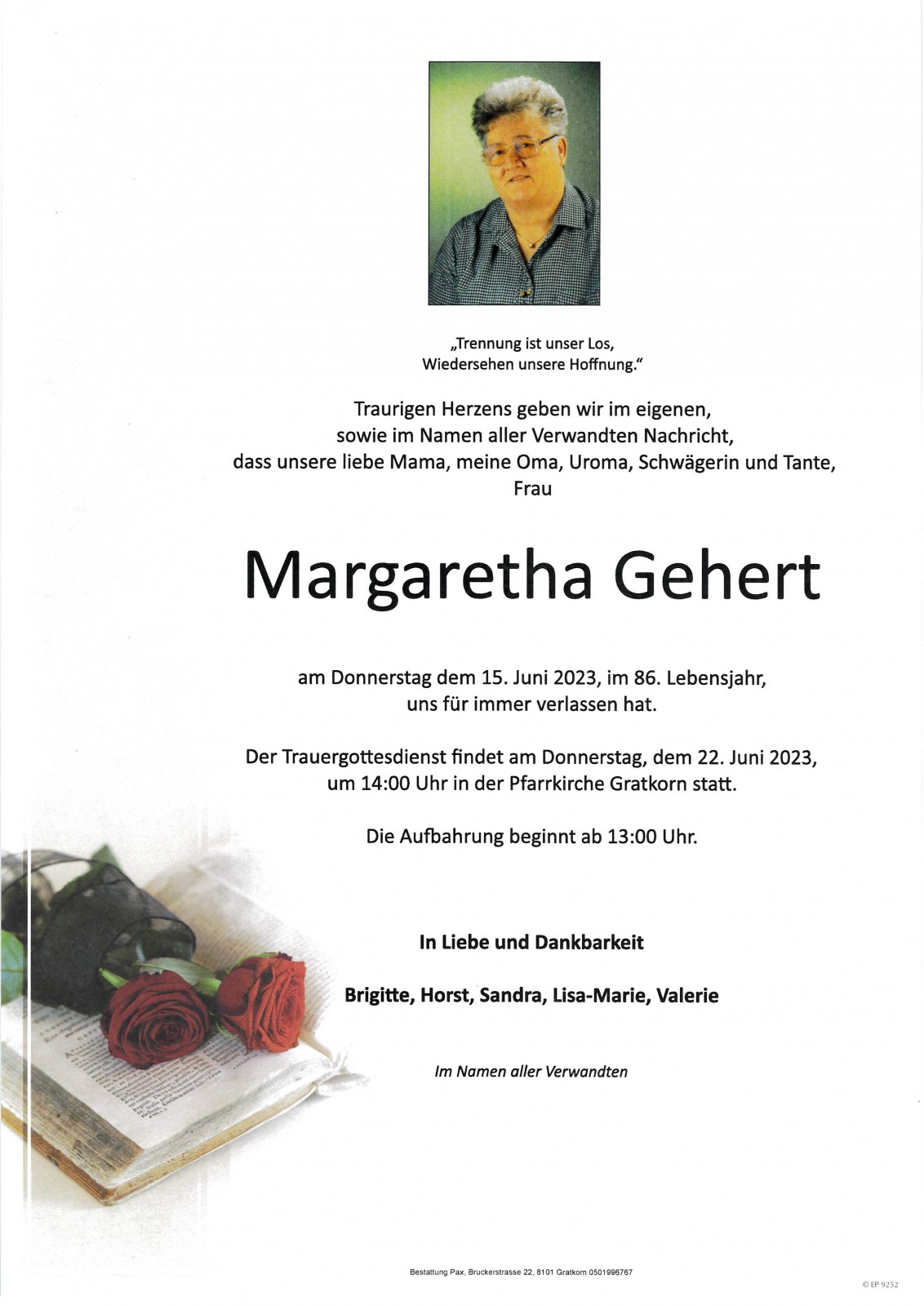 Parte Margaretha Gehert