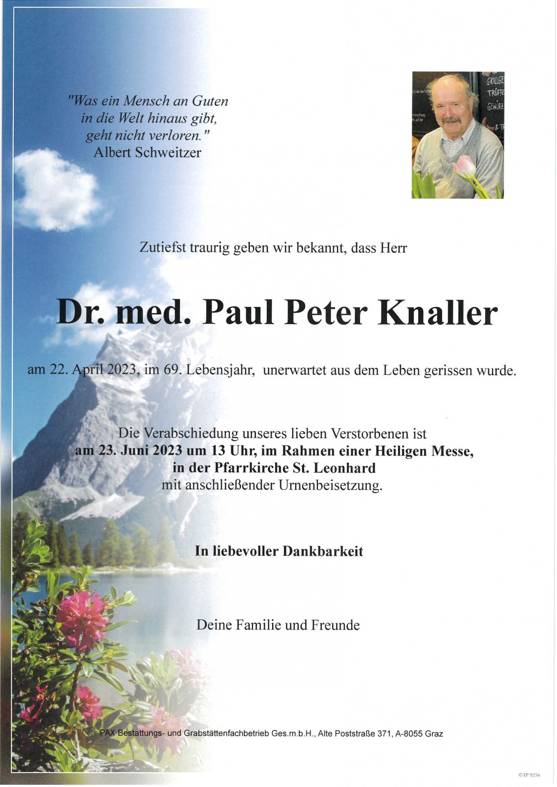 Parte Dr. Paul Peter Knaller