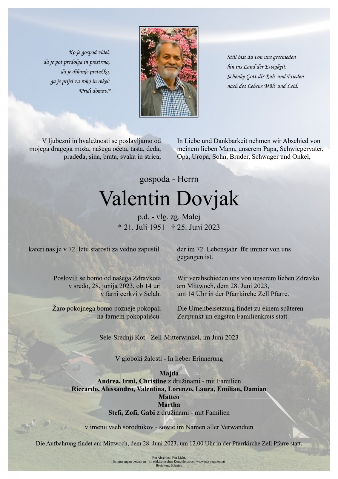 Parte Valentin Dovjak