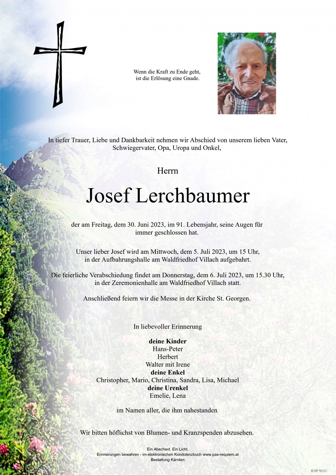 Parte Josef Lerchbaumer