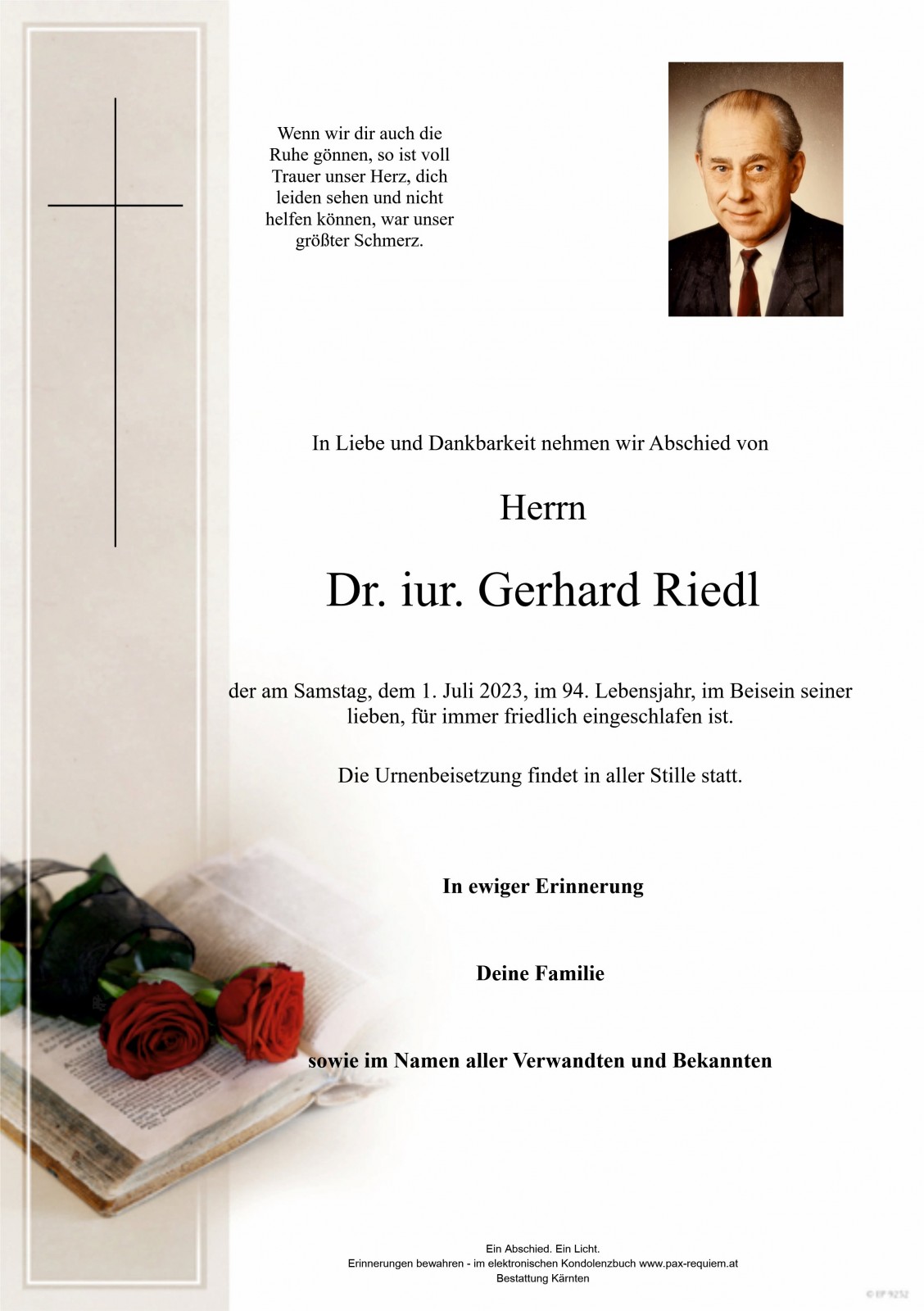 Parte Dr. iur. Gerhard Riedl