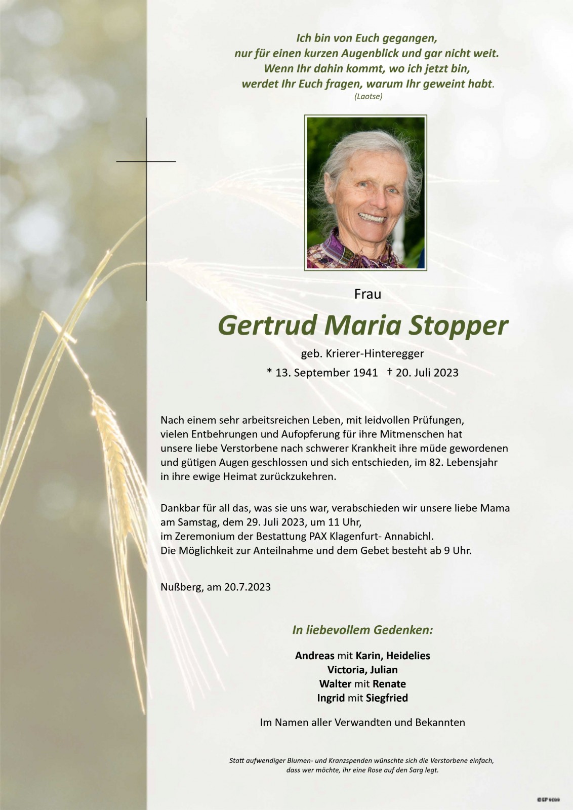 Parte Gertrud Maria Stopper