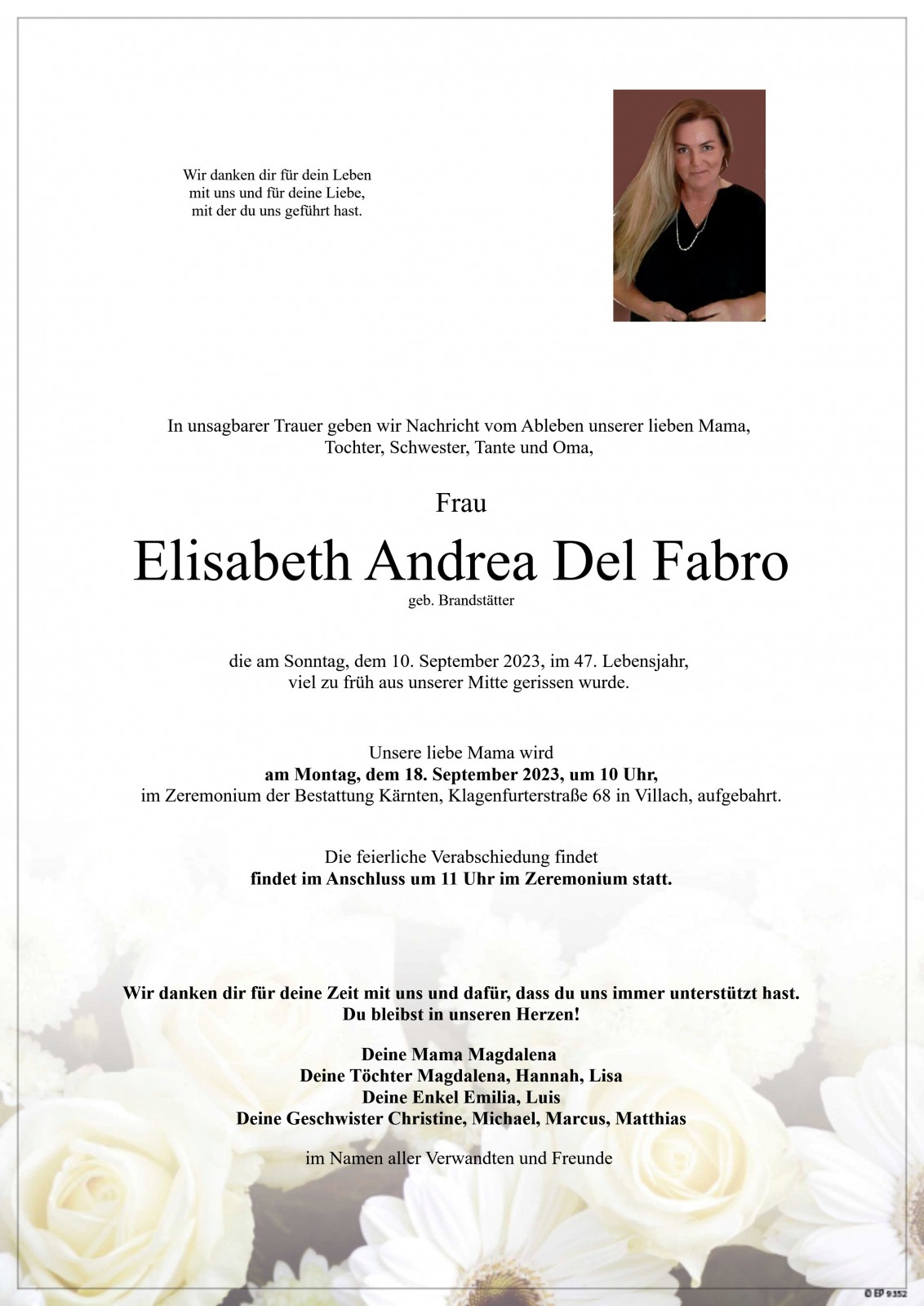 Parte Elisabeth Andrea Del Fabro