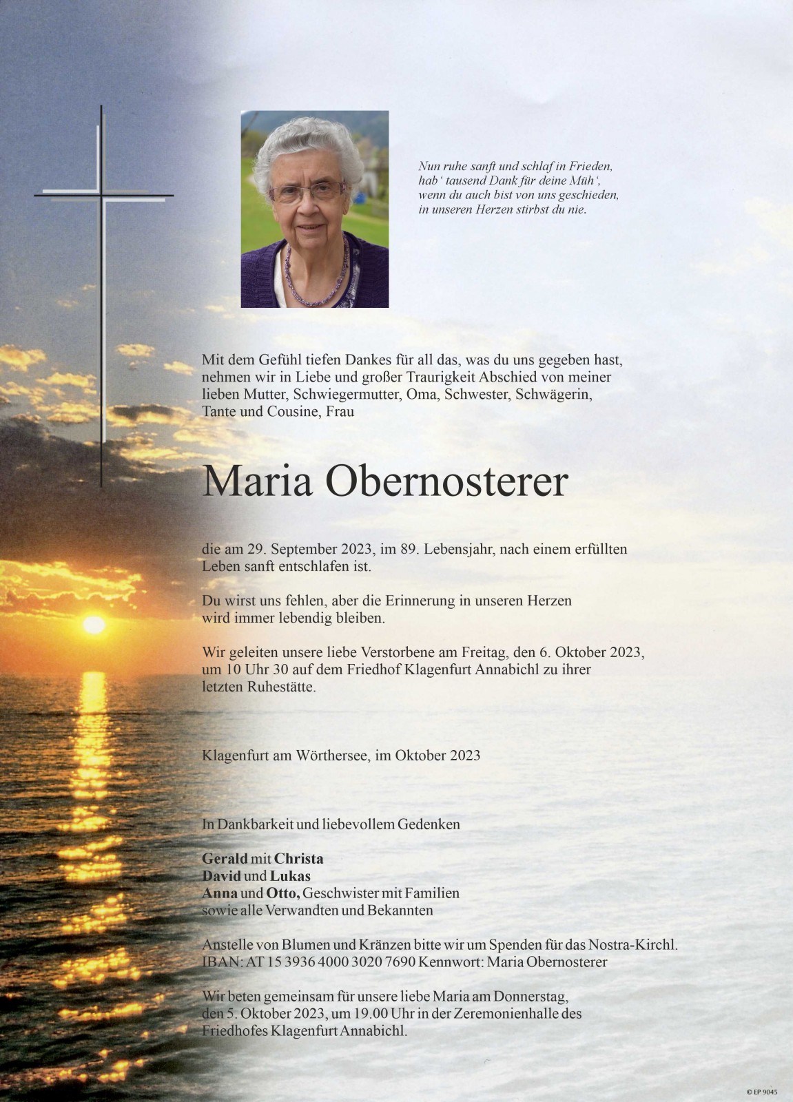 Parte Maria Obernosterer