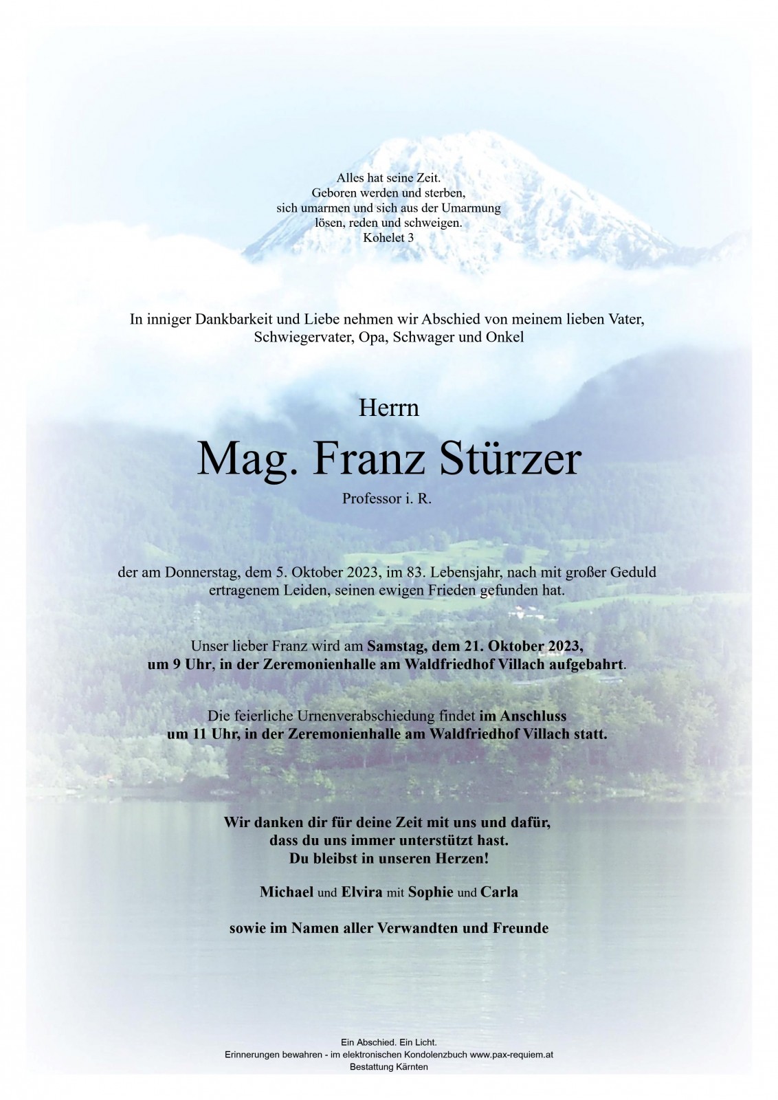 Parte Mag. Franz Stürzer