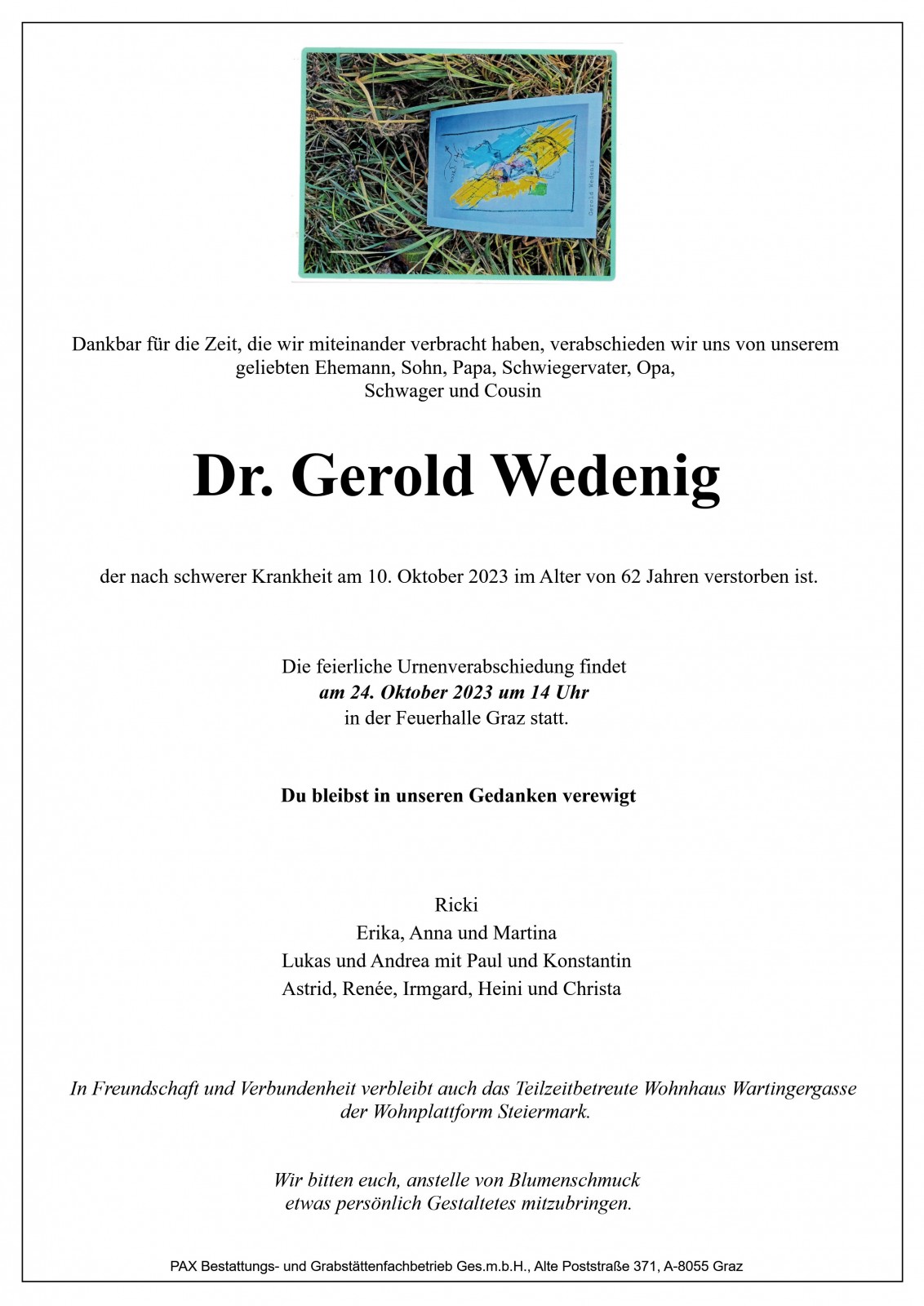 Parte Dr. Gerold Wedenig