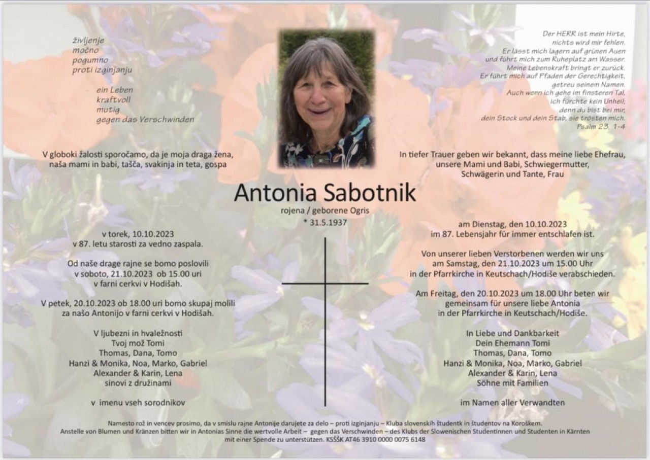 Parte Antonia Sabotnik