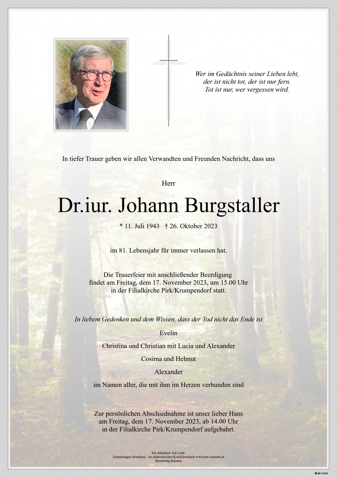 Parte Dr. iur. Johann Burgstaller