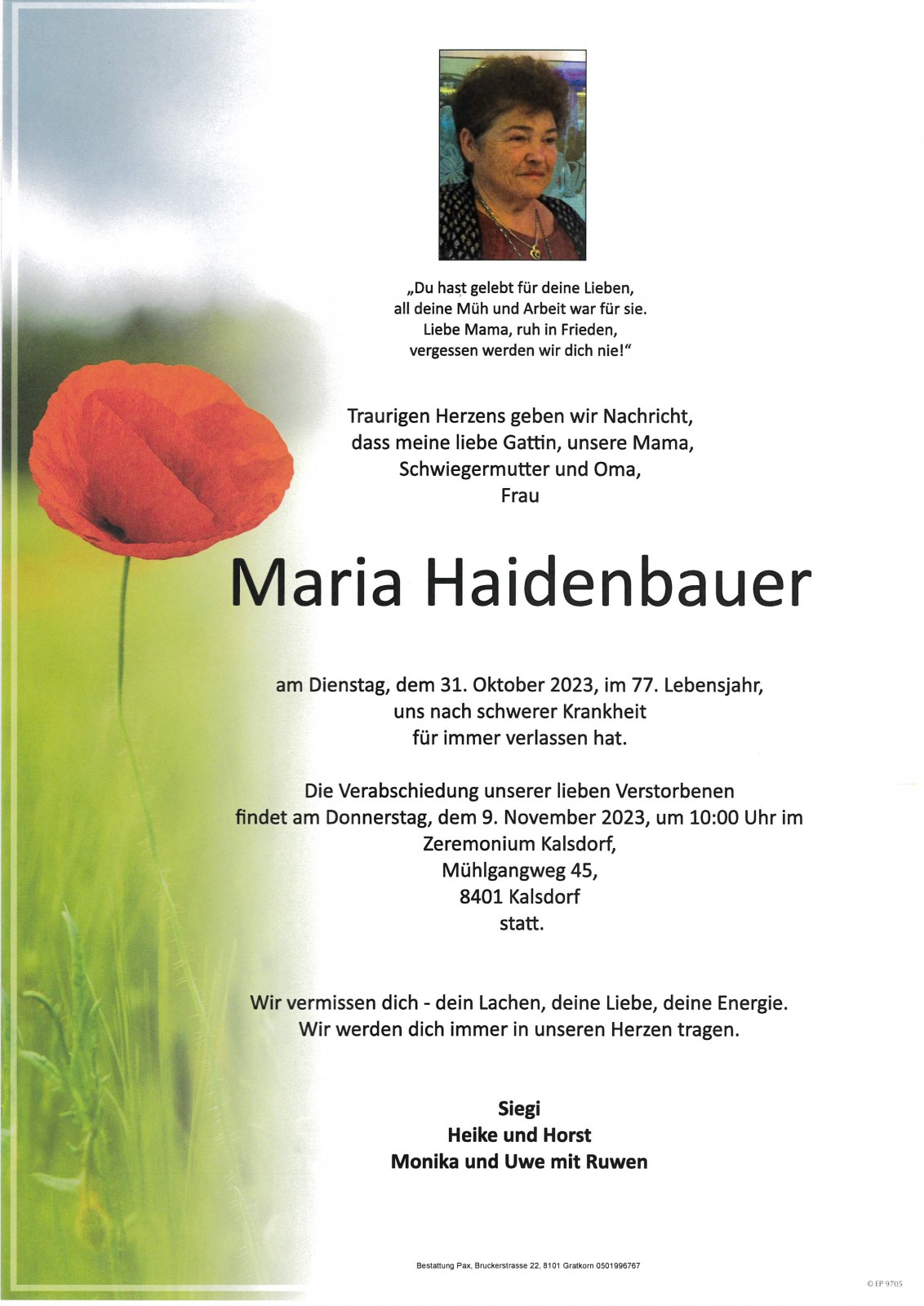 Parte Maria Haidenbauer