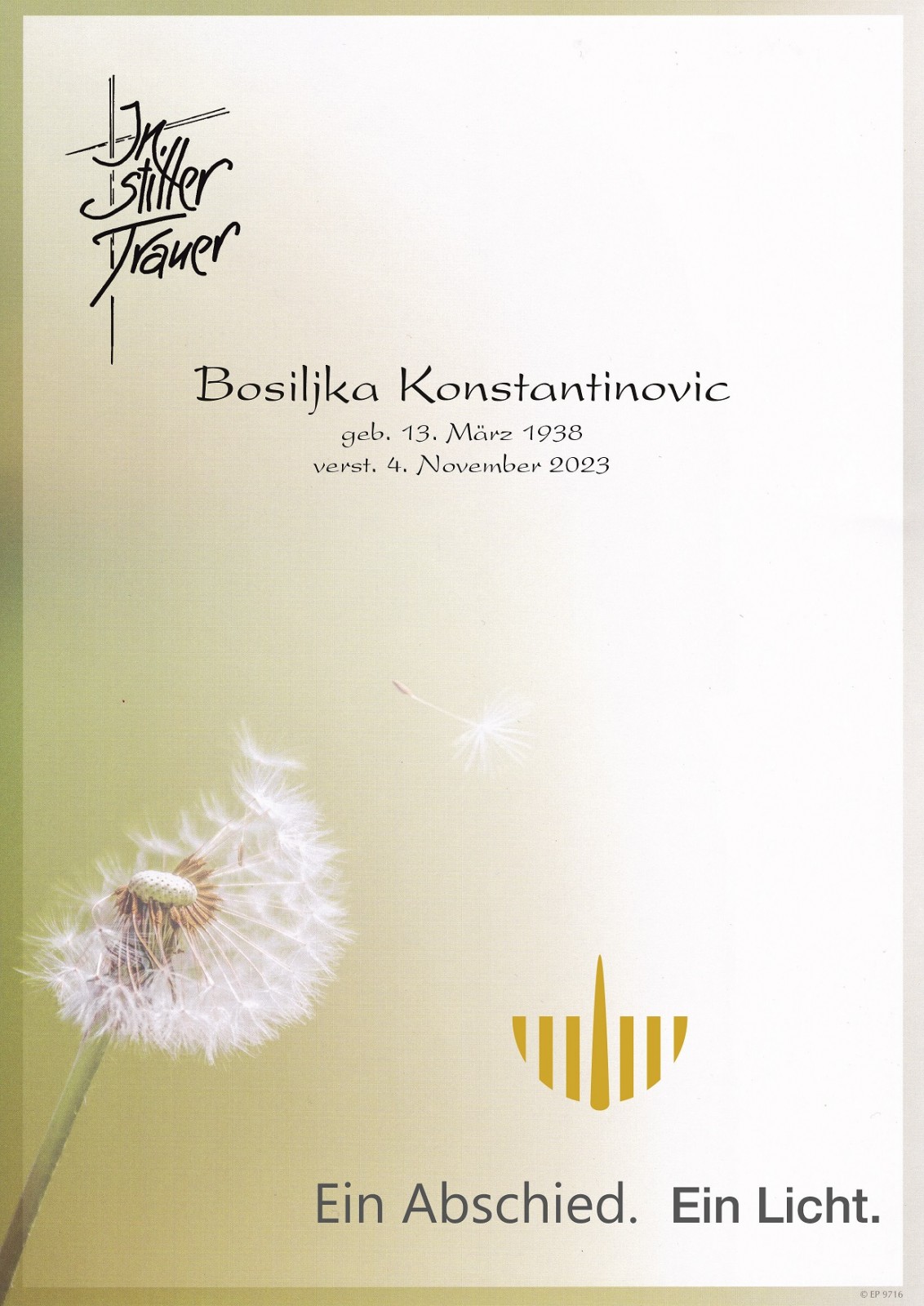 Parte Bosiljka Konstantinovic