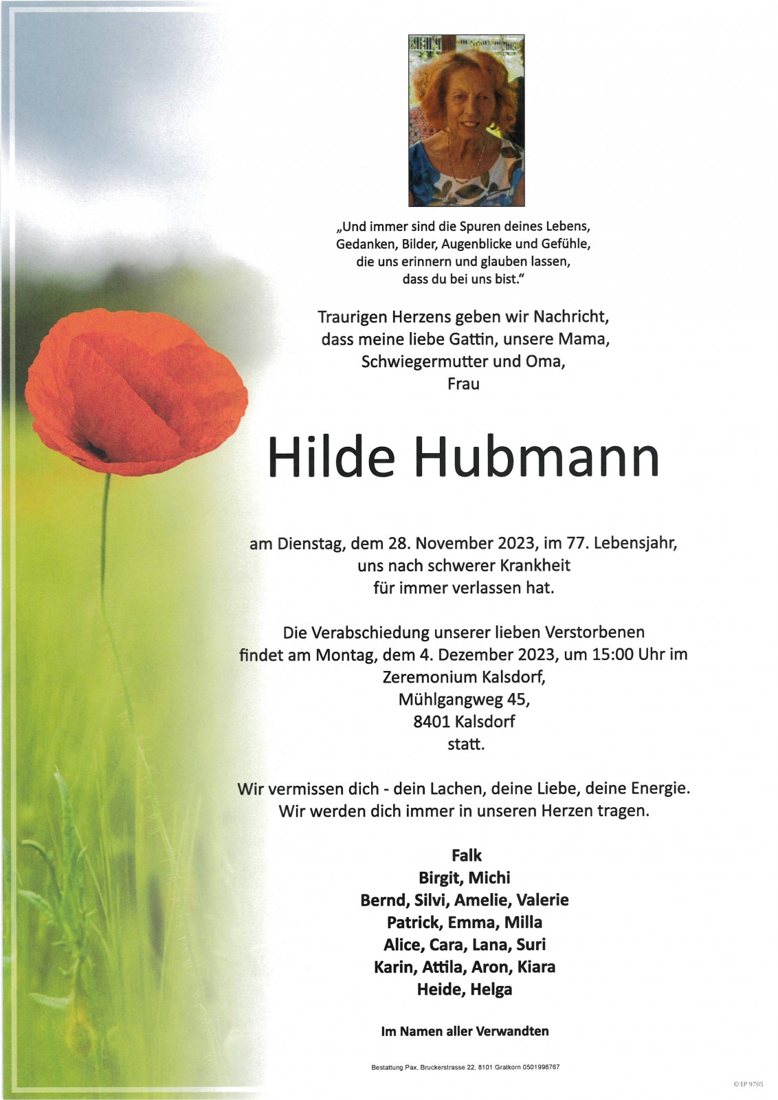 Parte Maria Hilde Hubmann