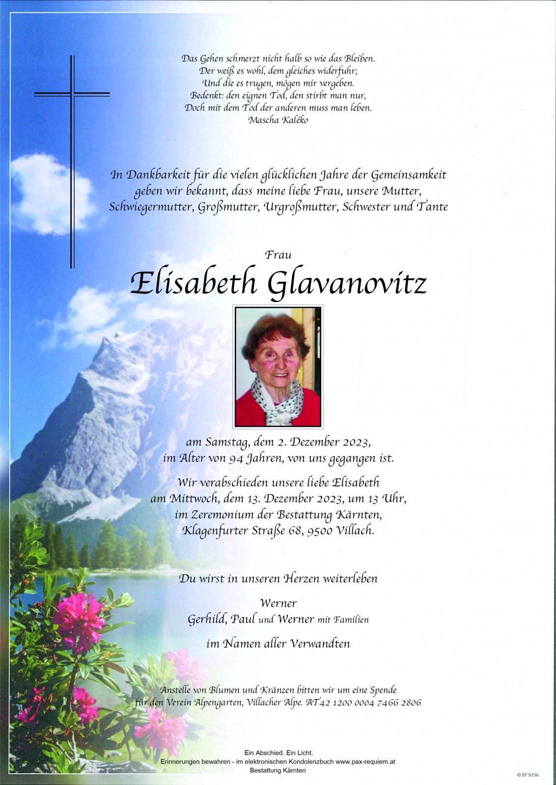 Parte Elisabeth Glavanovitz