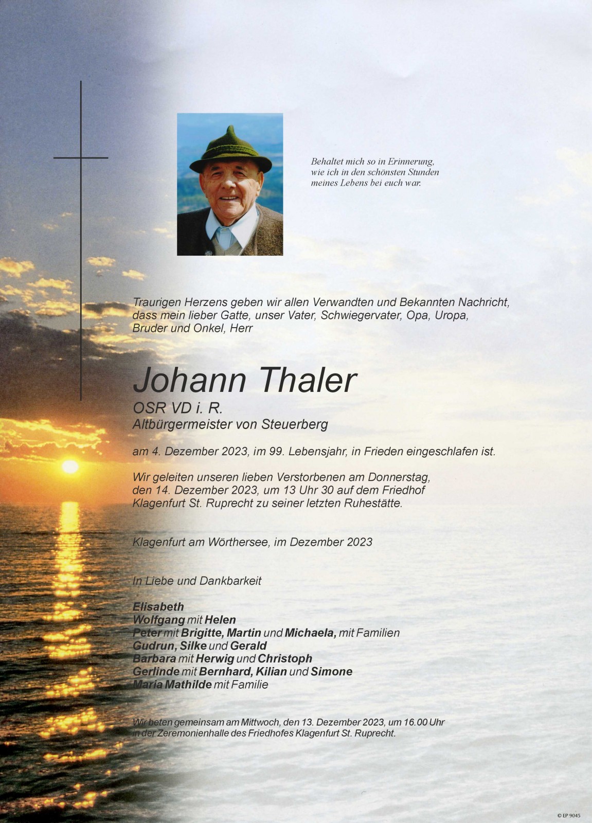 Parte Johann Thaler