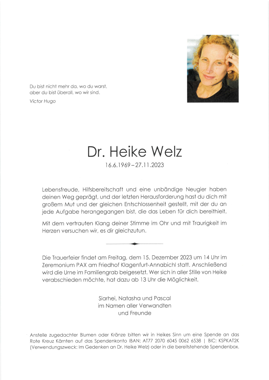 Parte Mag. phil. Dr. phil. Heike Welz