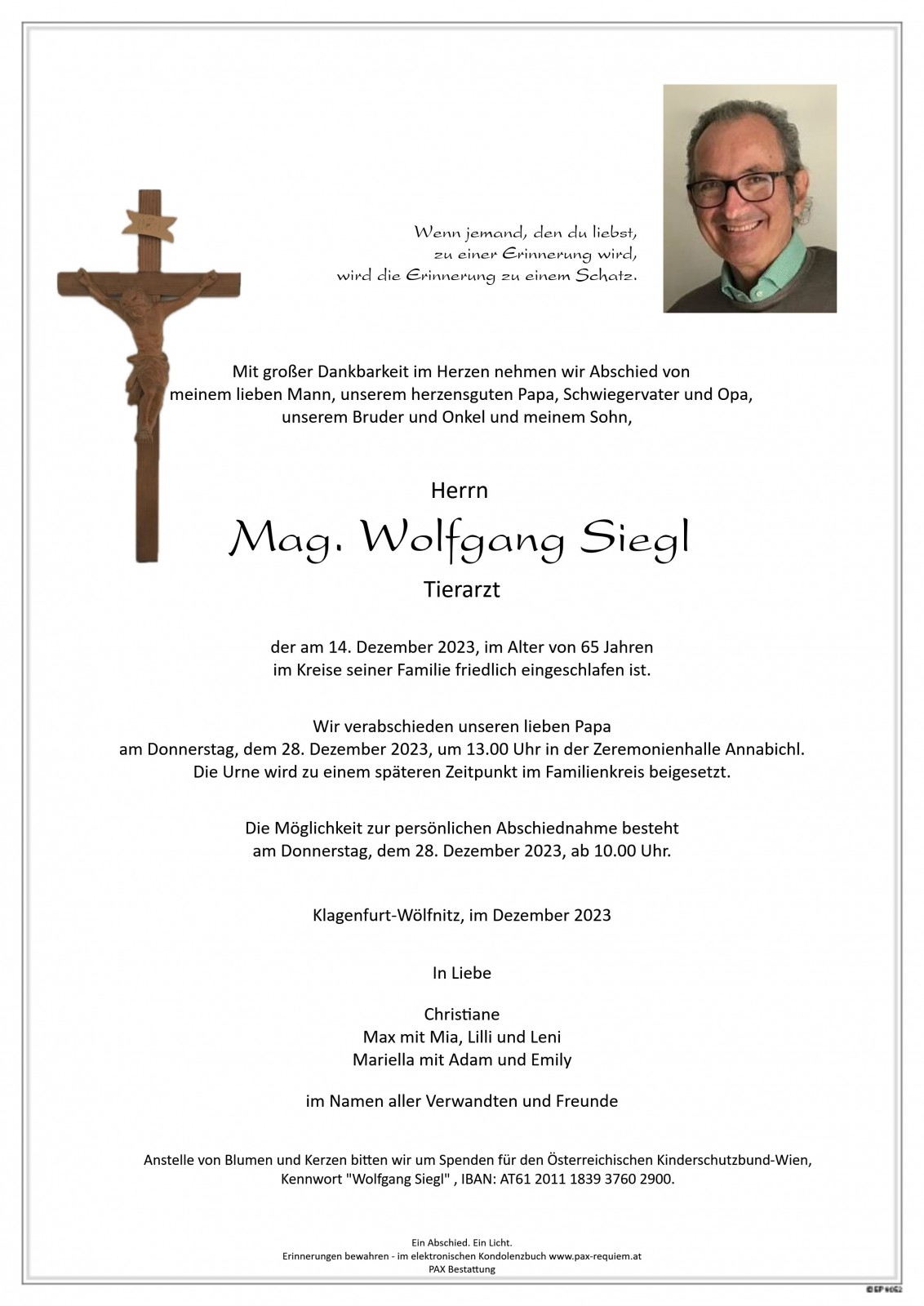 Parte Mag. Wolfgang Siegl