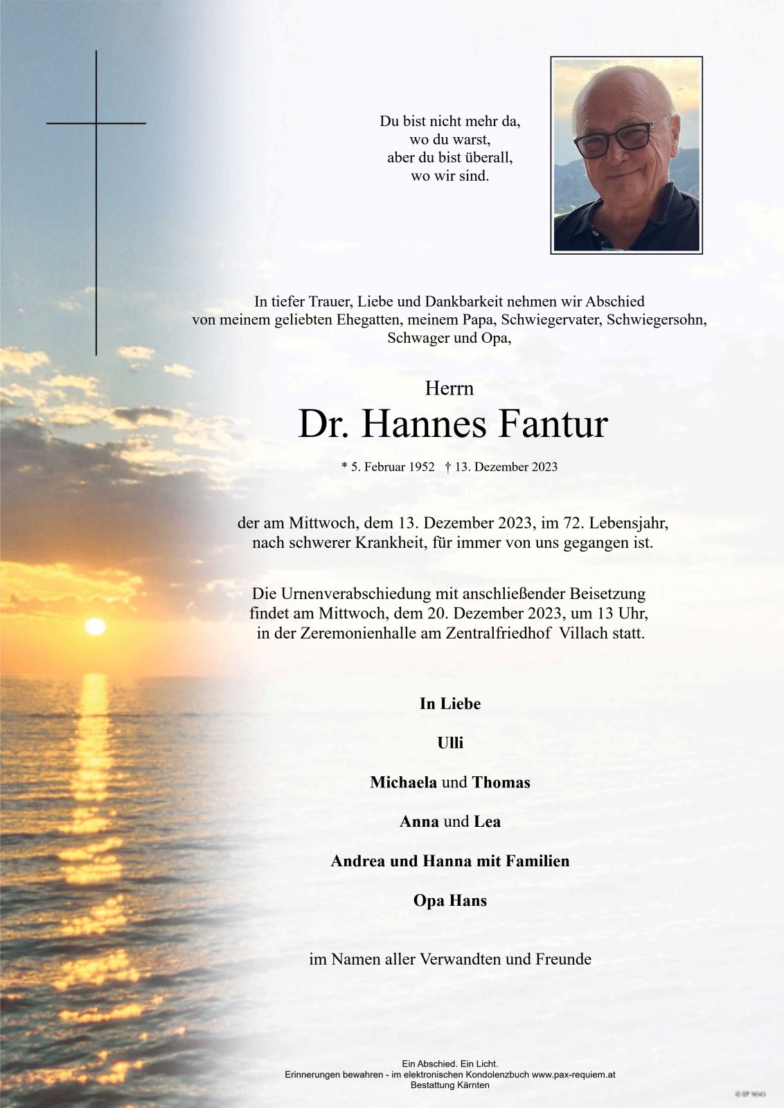 Parte Dr. Hannes Fantur