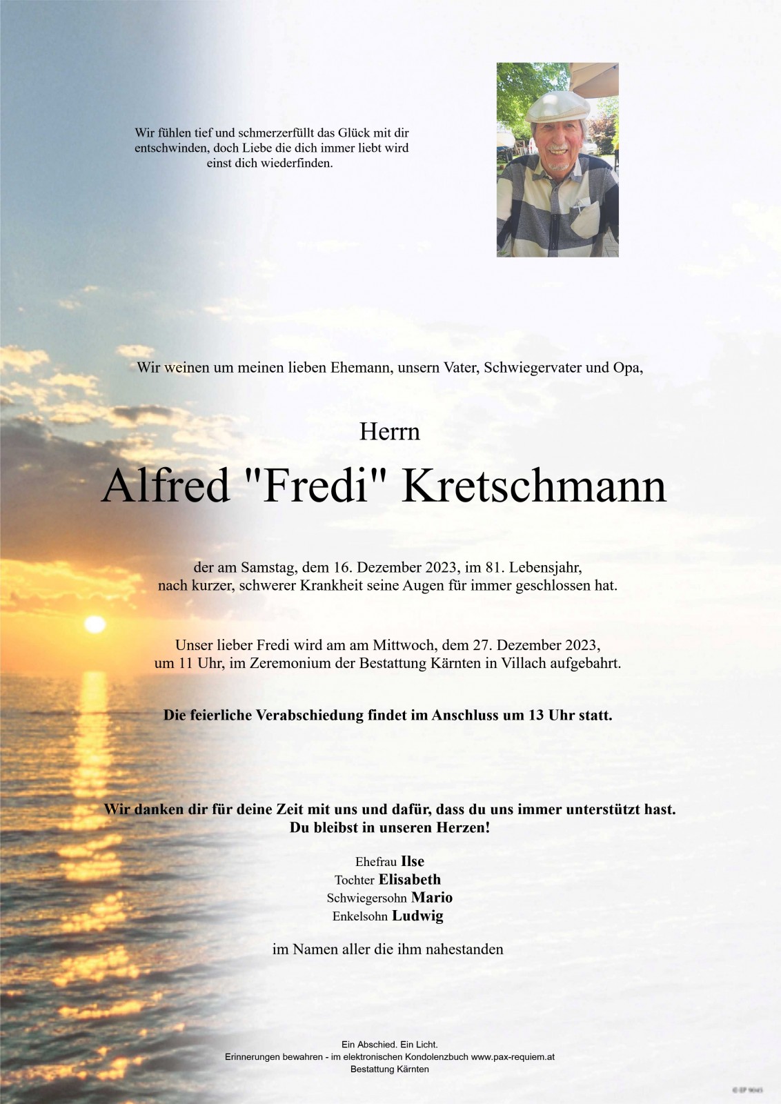 Parte Alfred Fredi Kretschmann