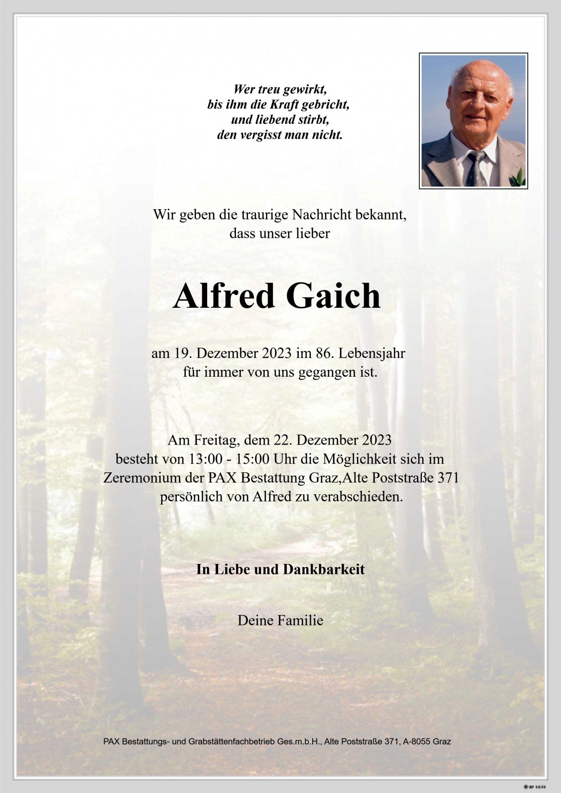 Parte Alfred Gaich