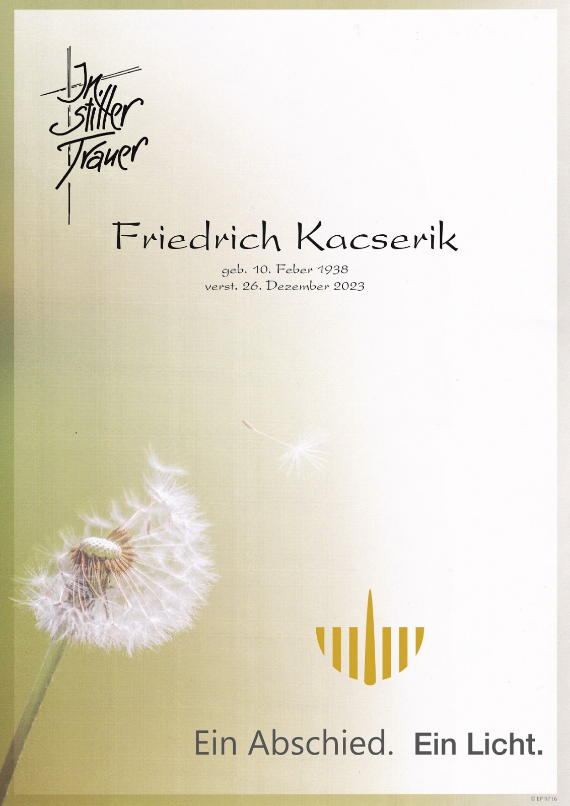 Parte Friedrich Kacserik